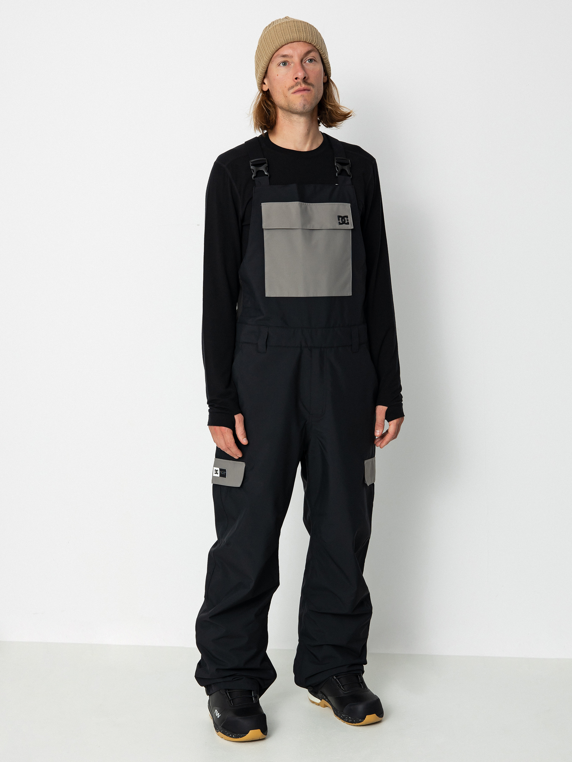 Férfi DC Docile Bib Snowboard nadrág (black)