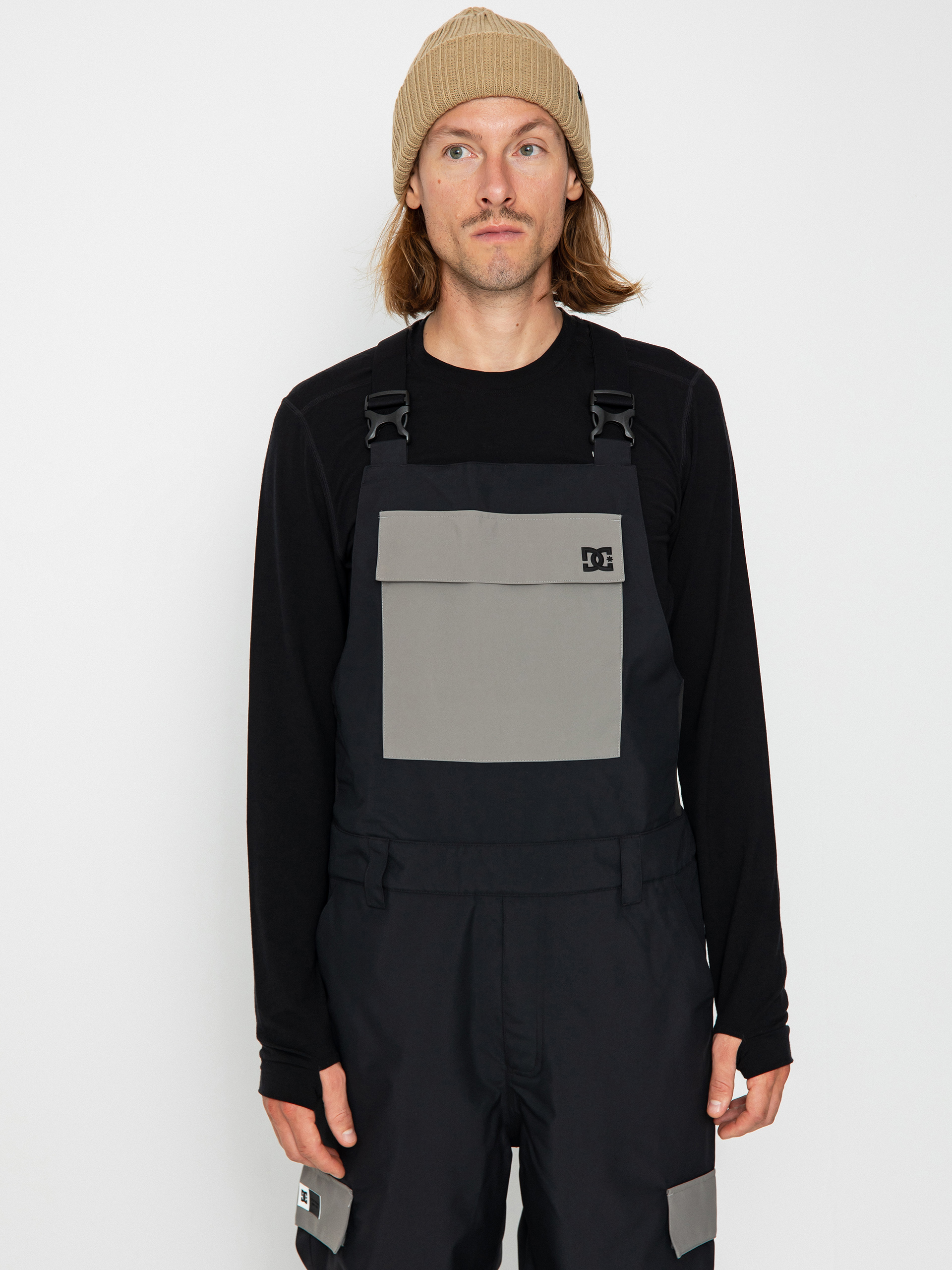 Férfi DC Docile Bib Snowboard nadrág (black)