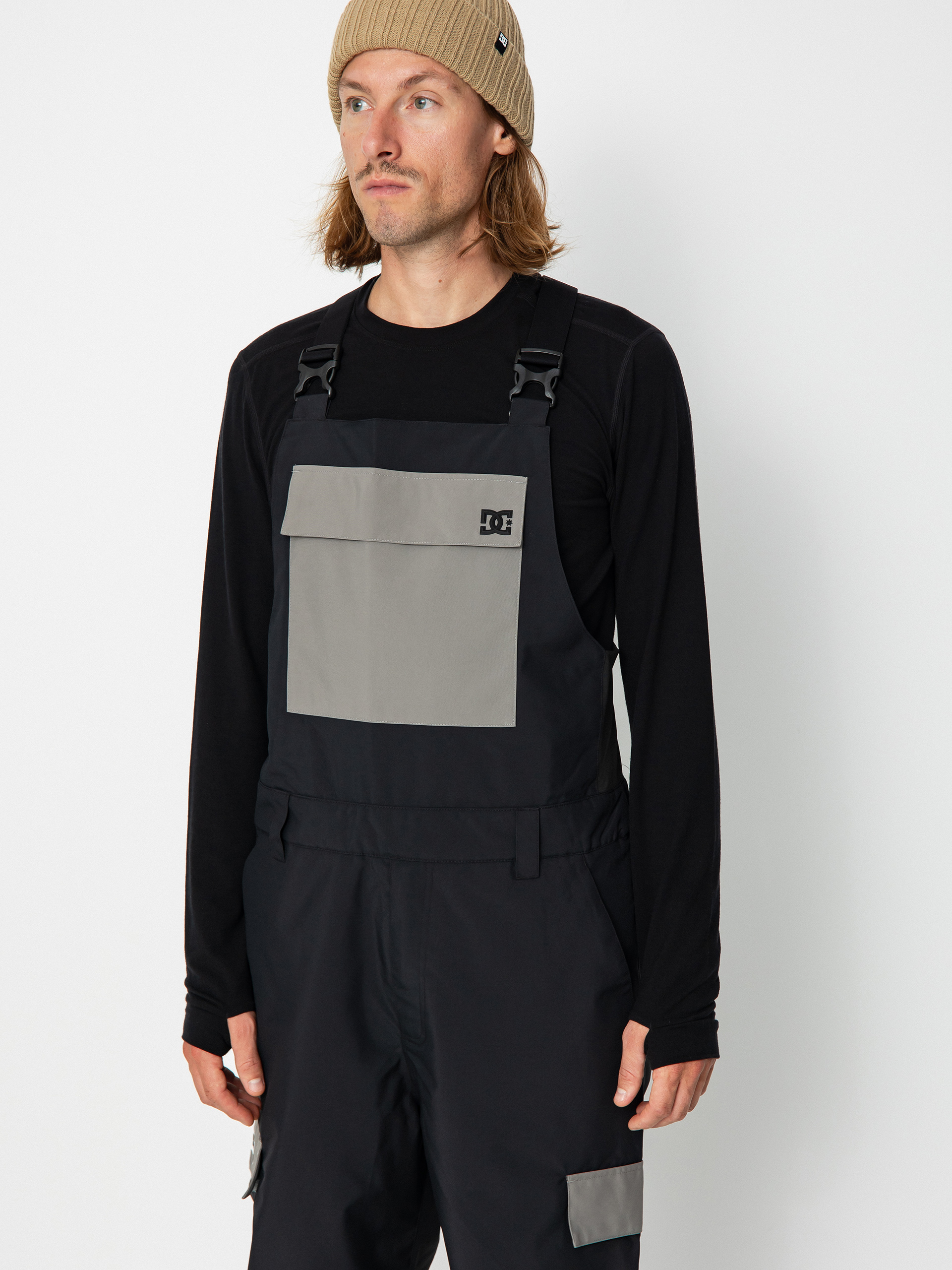Férfi DC Docile Bib Snowboard nadrág (black)
