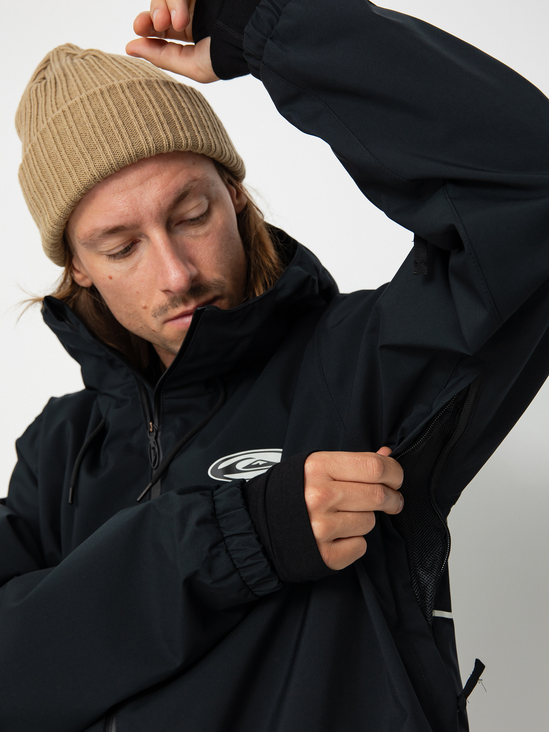 Férfi Quiksilver High In The Hood Snowboard dzseki (true black)