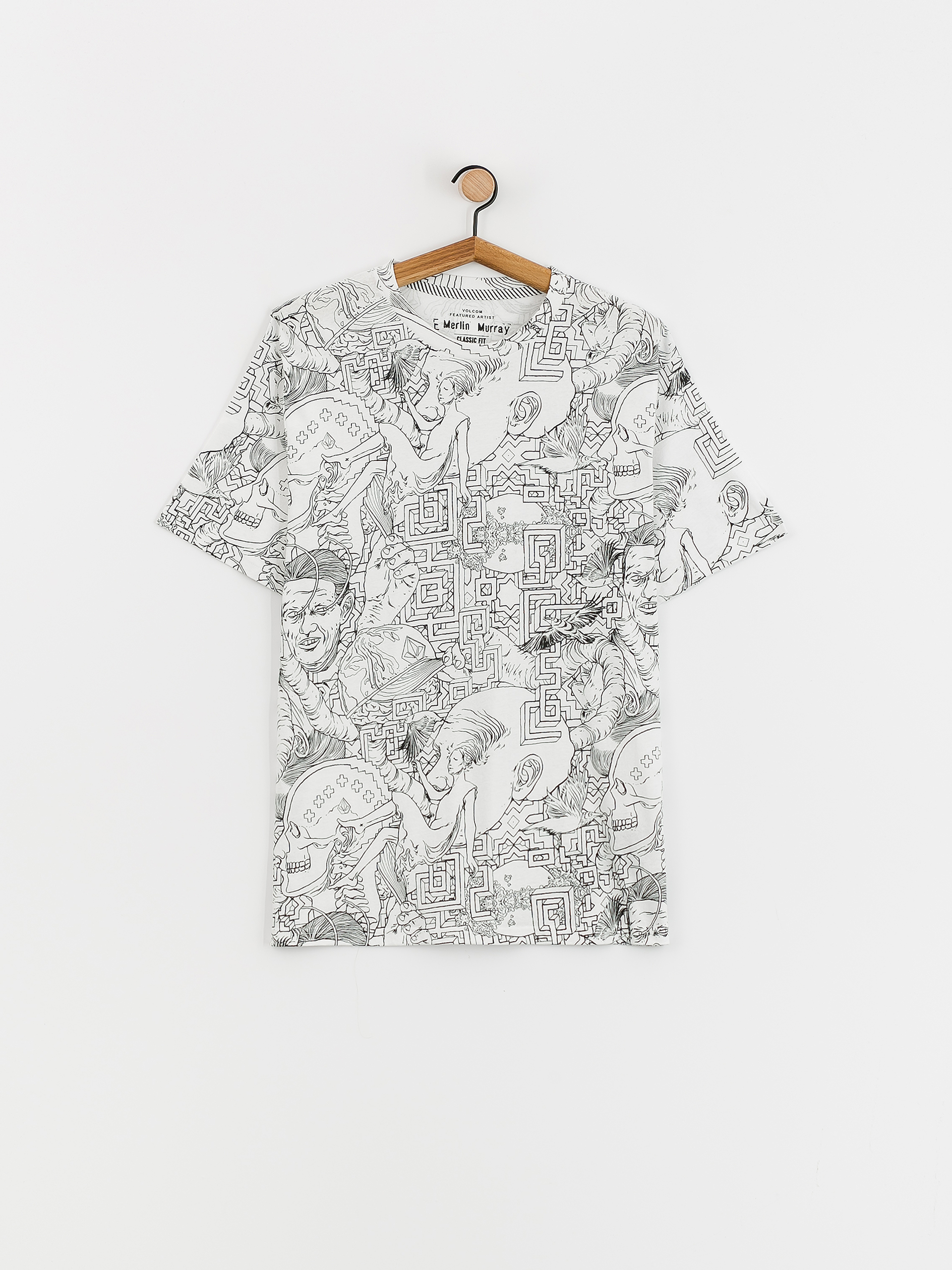 Volcom Fa Ed Merlin Murray Lse 3 Póló (prt print)