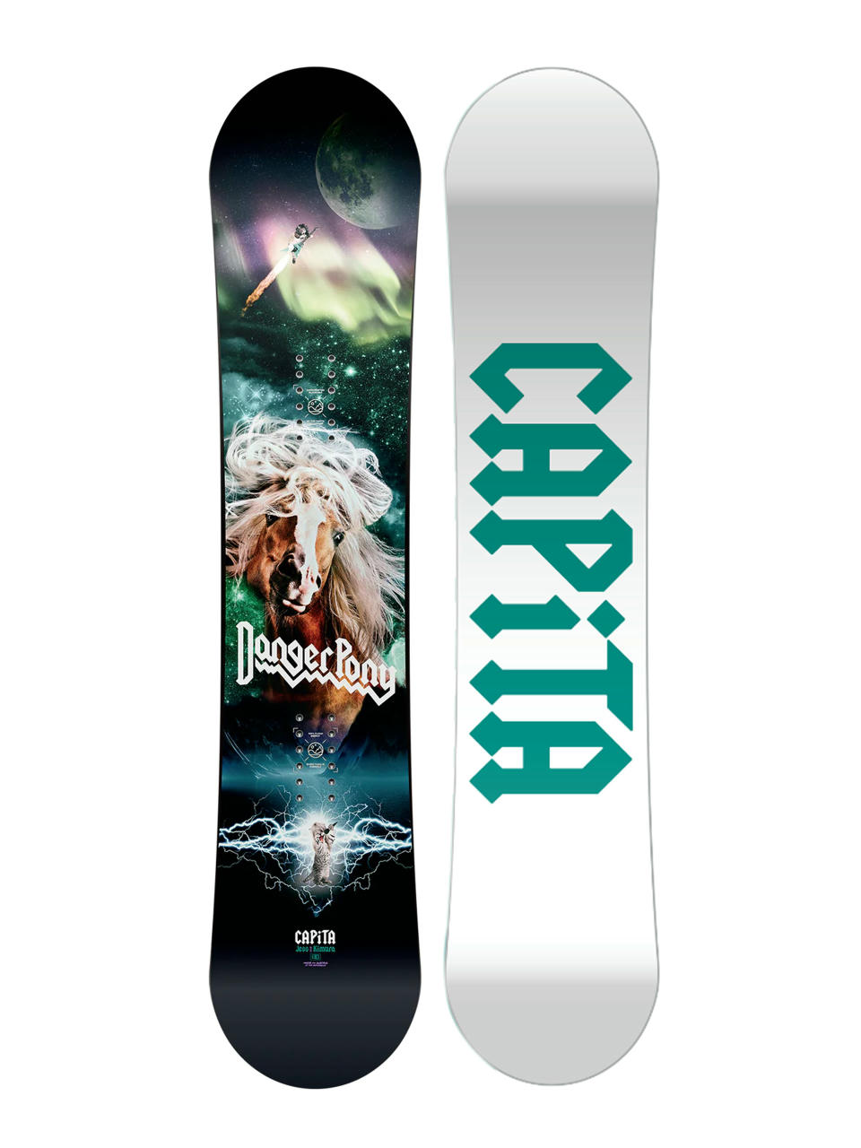 Capita Jess Kimura Mini JR Snowboard (colour 2/white/teal)