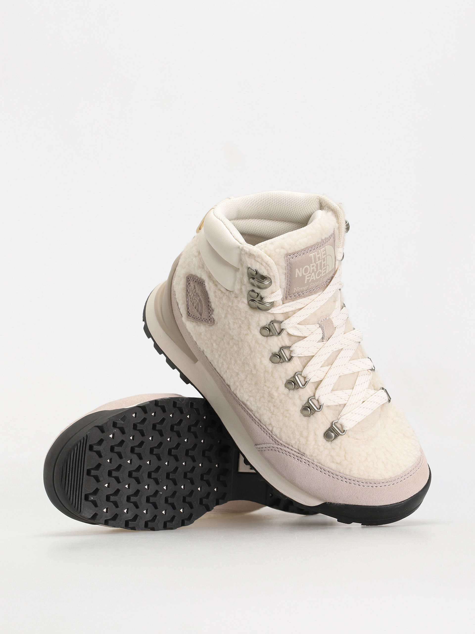 The North Face Back To Berkeley Iv High Pile Cipők Wmn (gardenia white/silvergrey)