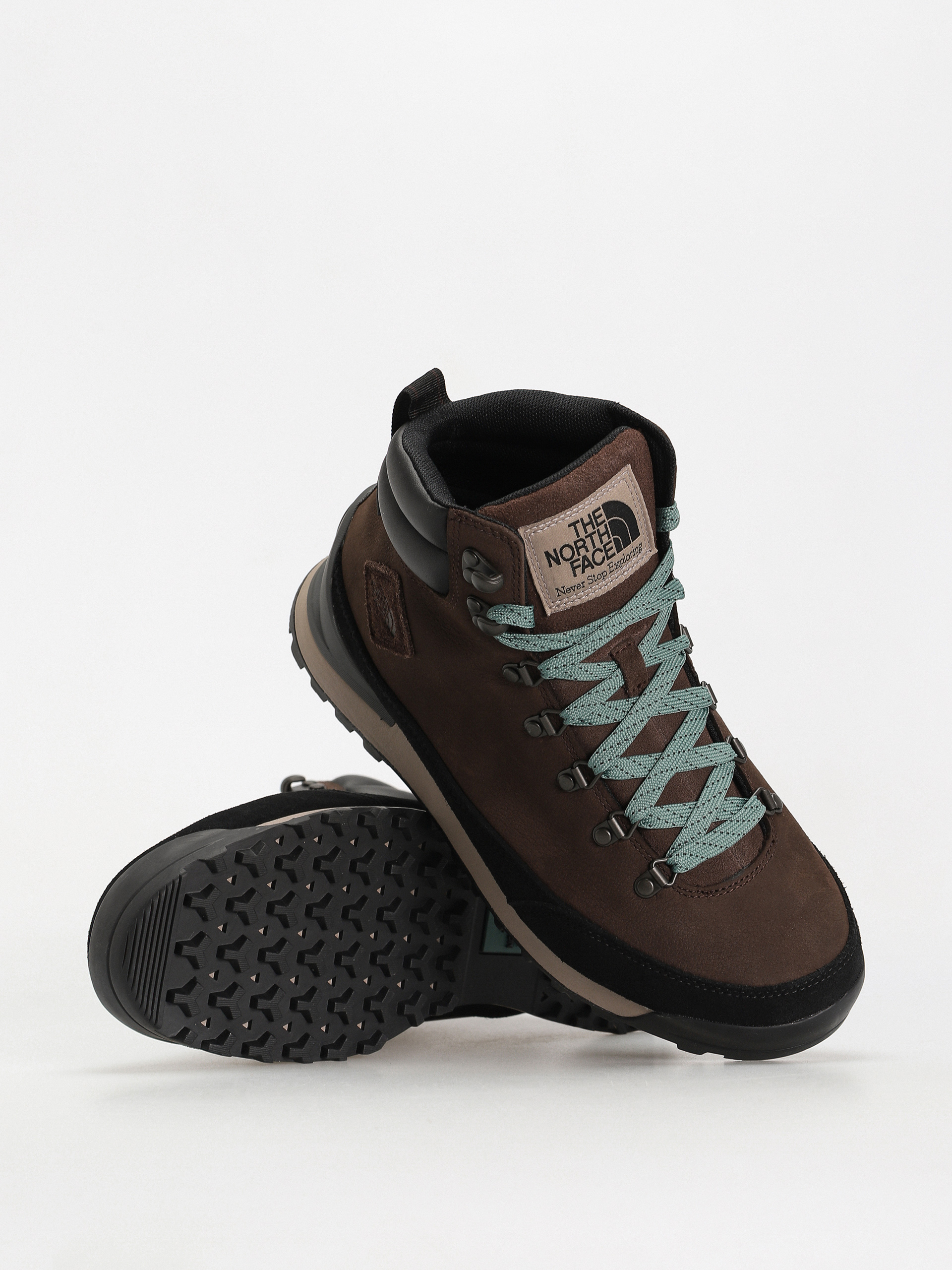 The North Face Back To Berkeley Iv Leather Wp Cipők (demitasse brown/tnf black)