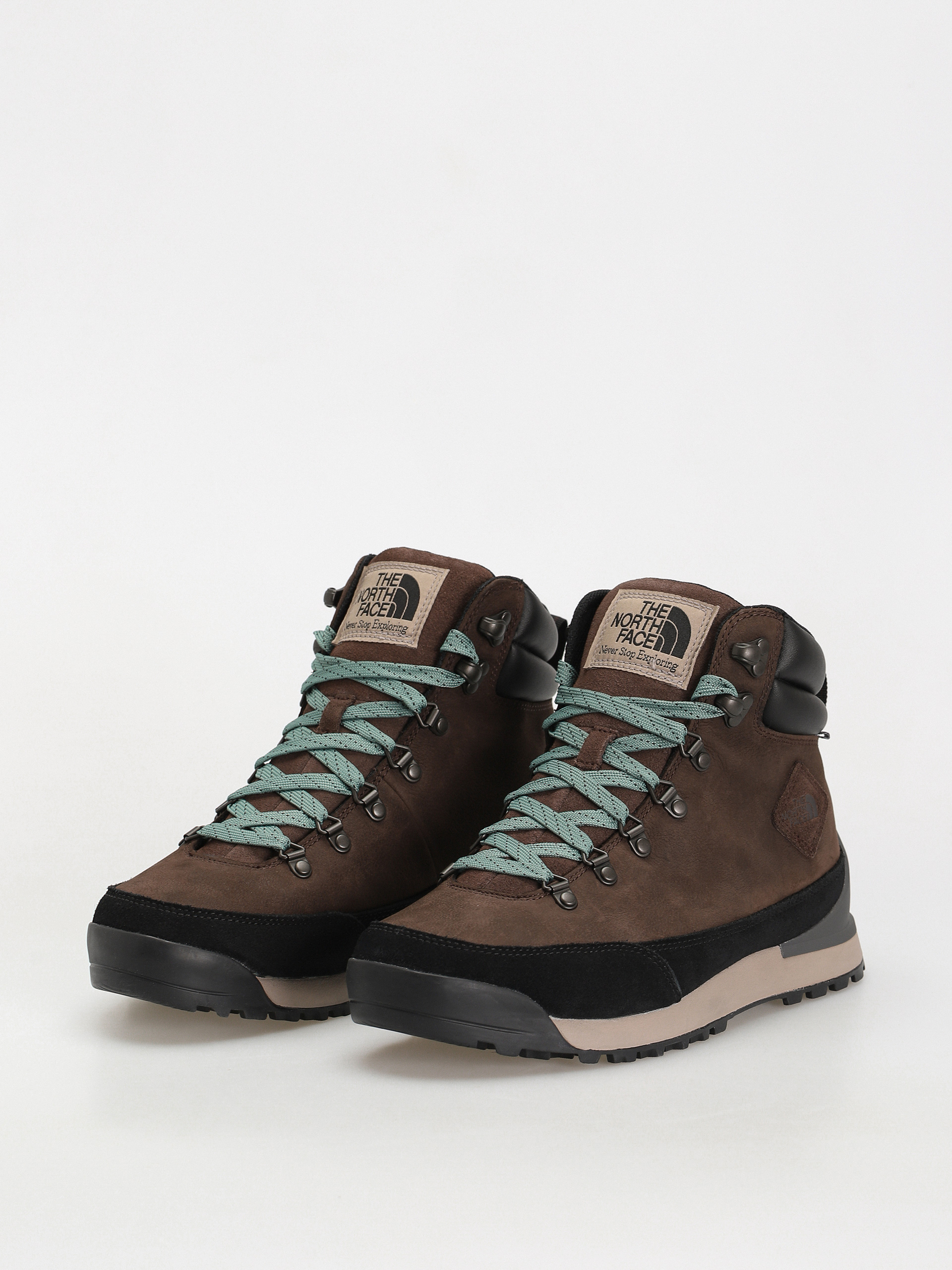 The North Face Back To Berkeley Iv Leather Wp Cipők (demitasse brown/tnf black)