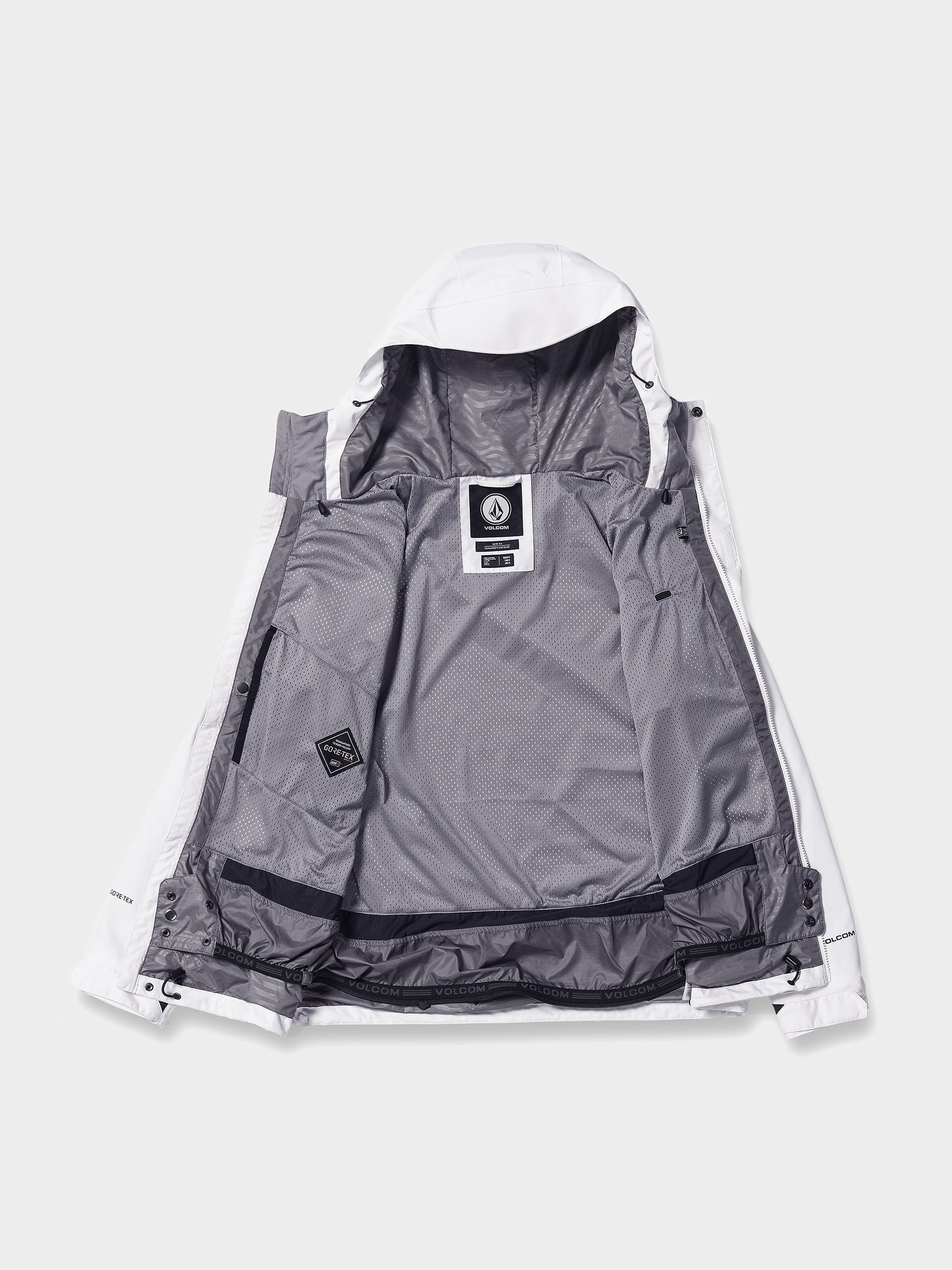 Férfi Volcom Dua Ins Gore Snowboard dzseki (white)