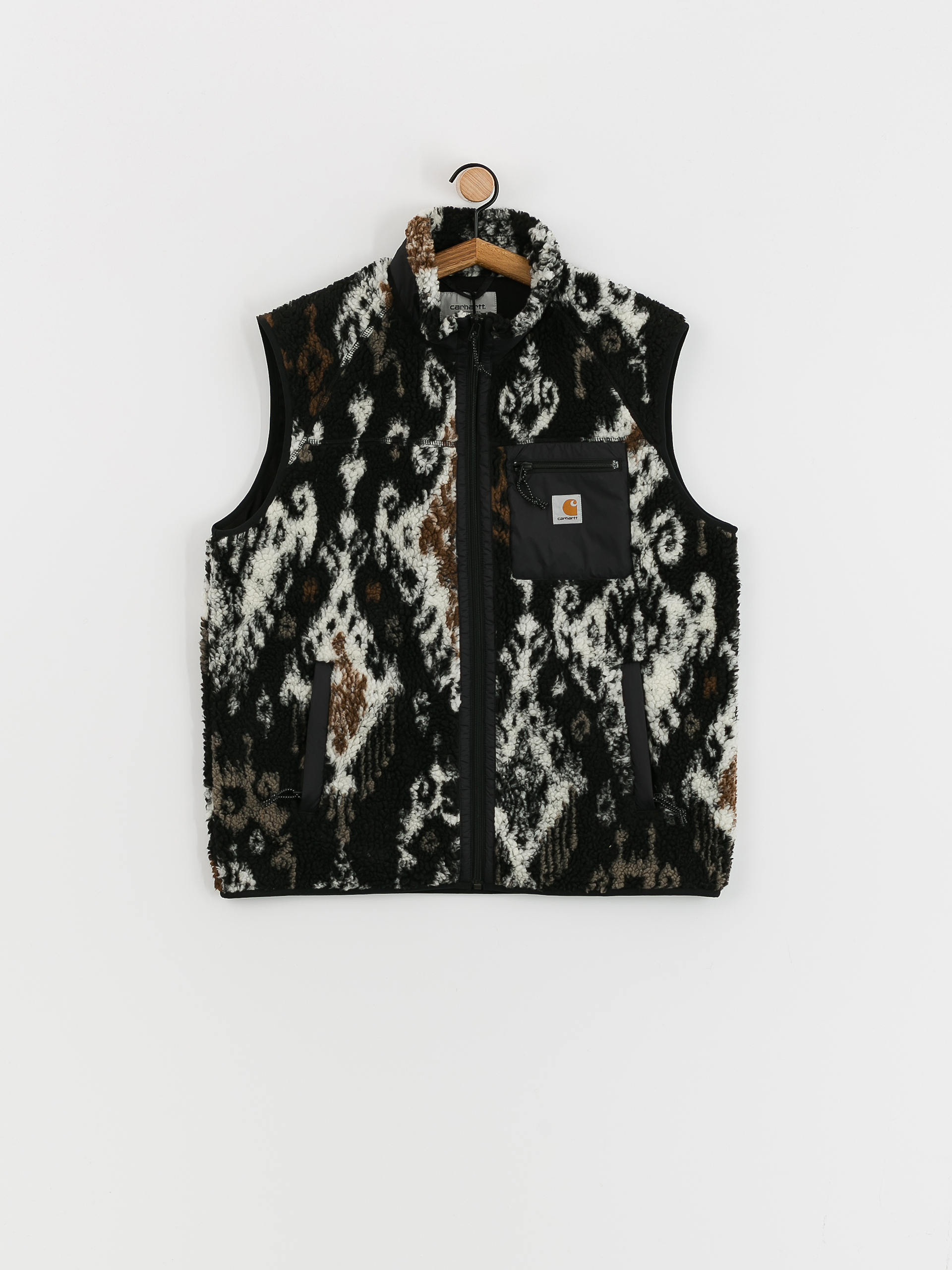 Carhartt WIP Prentis Liner Mellény (baru jacquard black/black)