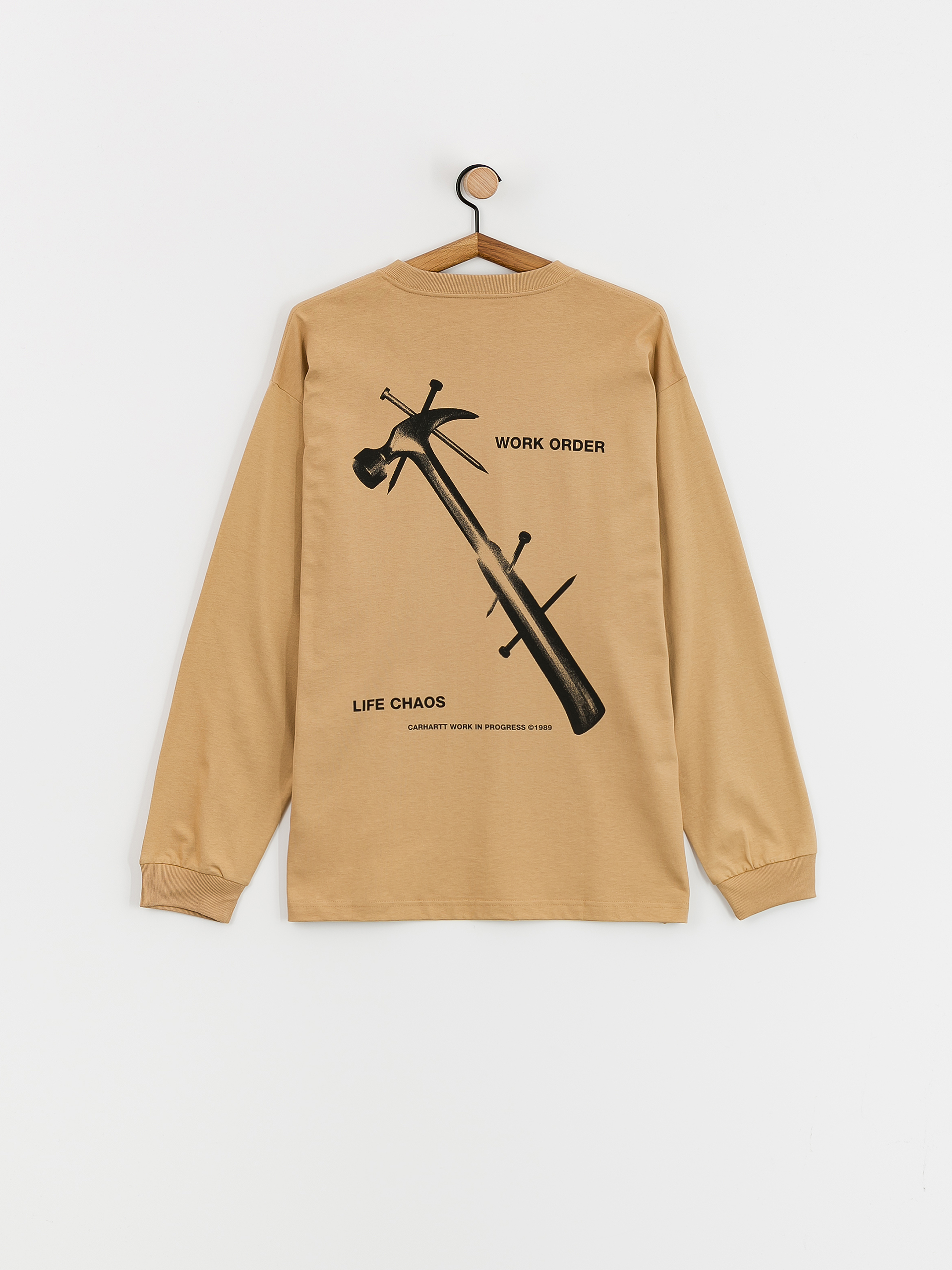 Carhartt WIP Reverse Hammer Hosszú ujjú felső (dusty h brown)