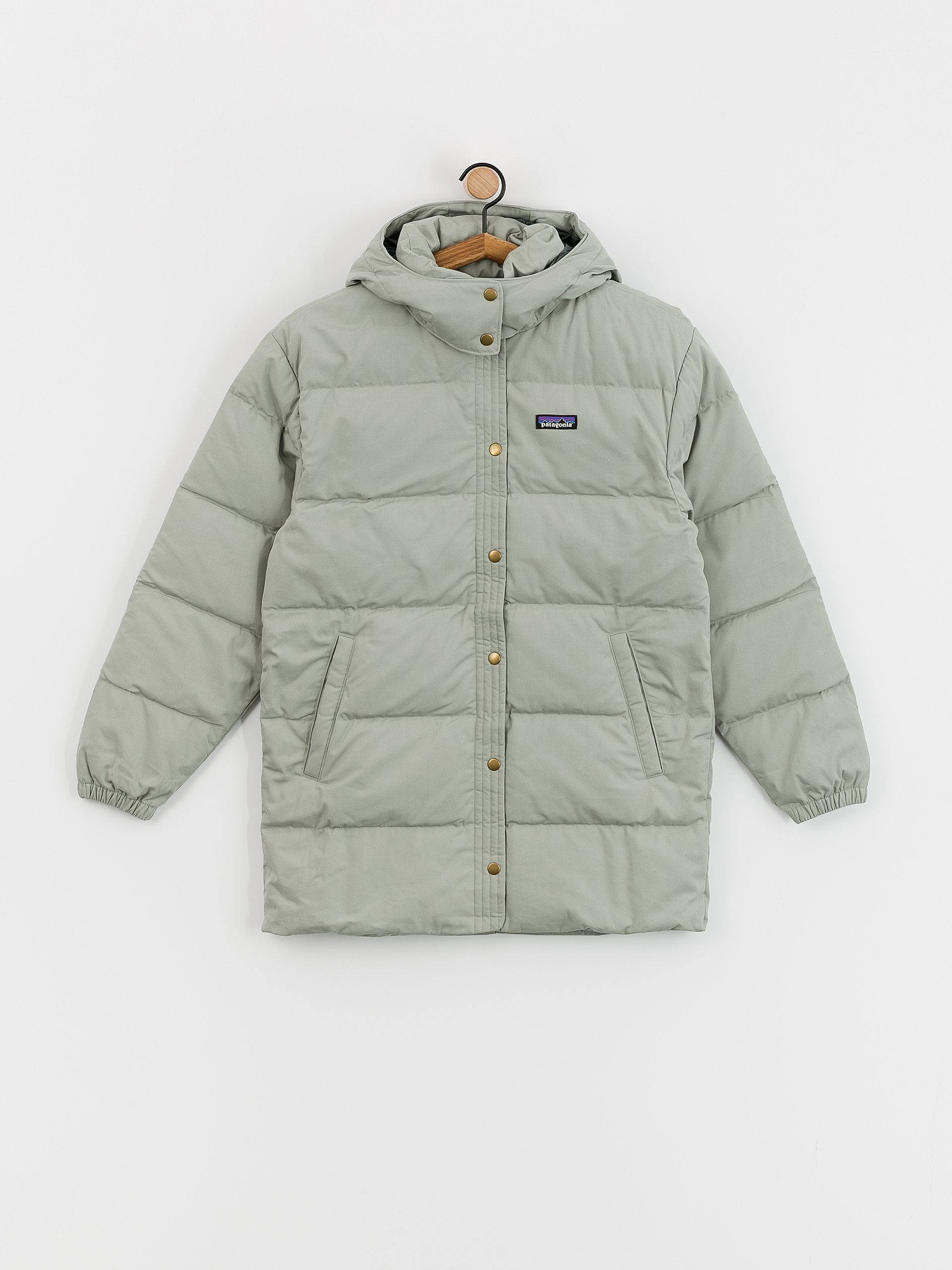 Patagonia Cotton Down Parka Dzseki Wmn (sleet green)