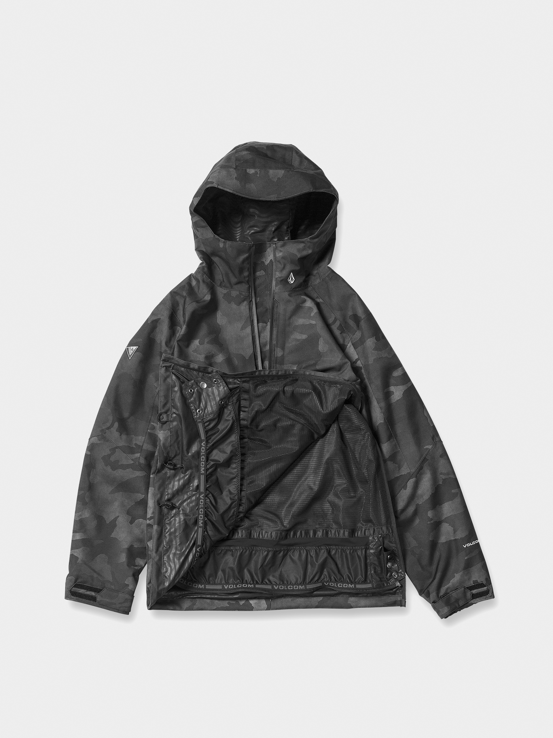 Férfi Volcom Brighton Pullover Snowboard dzseki (black camo)