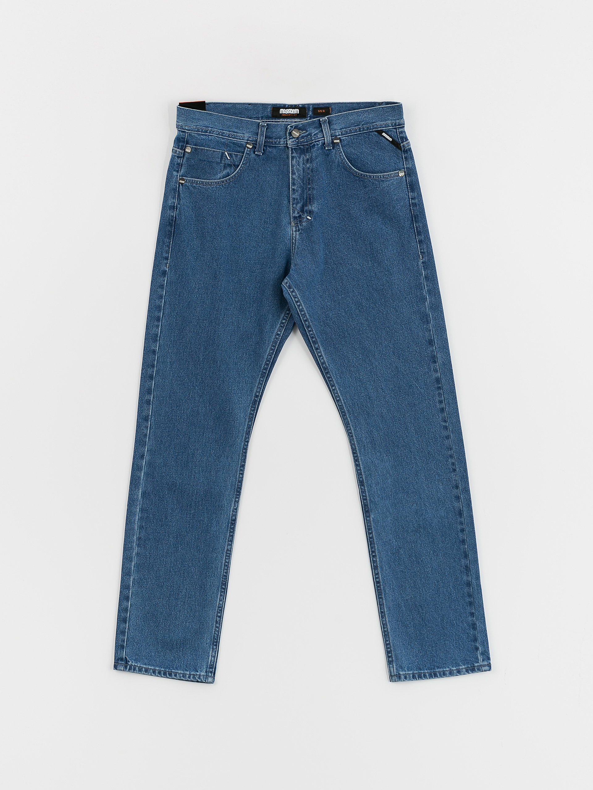 MassDnm Base Jeans Regular Fit Kisnadrág (blue)