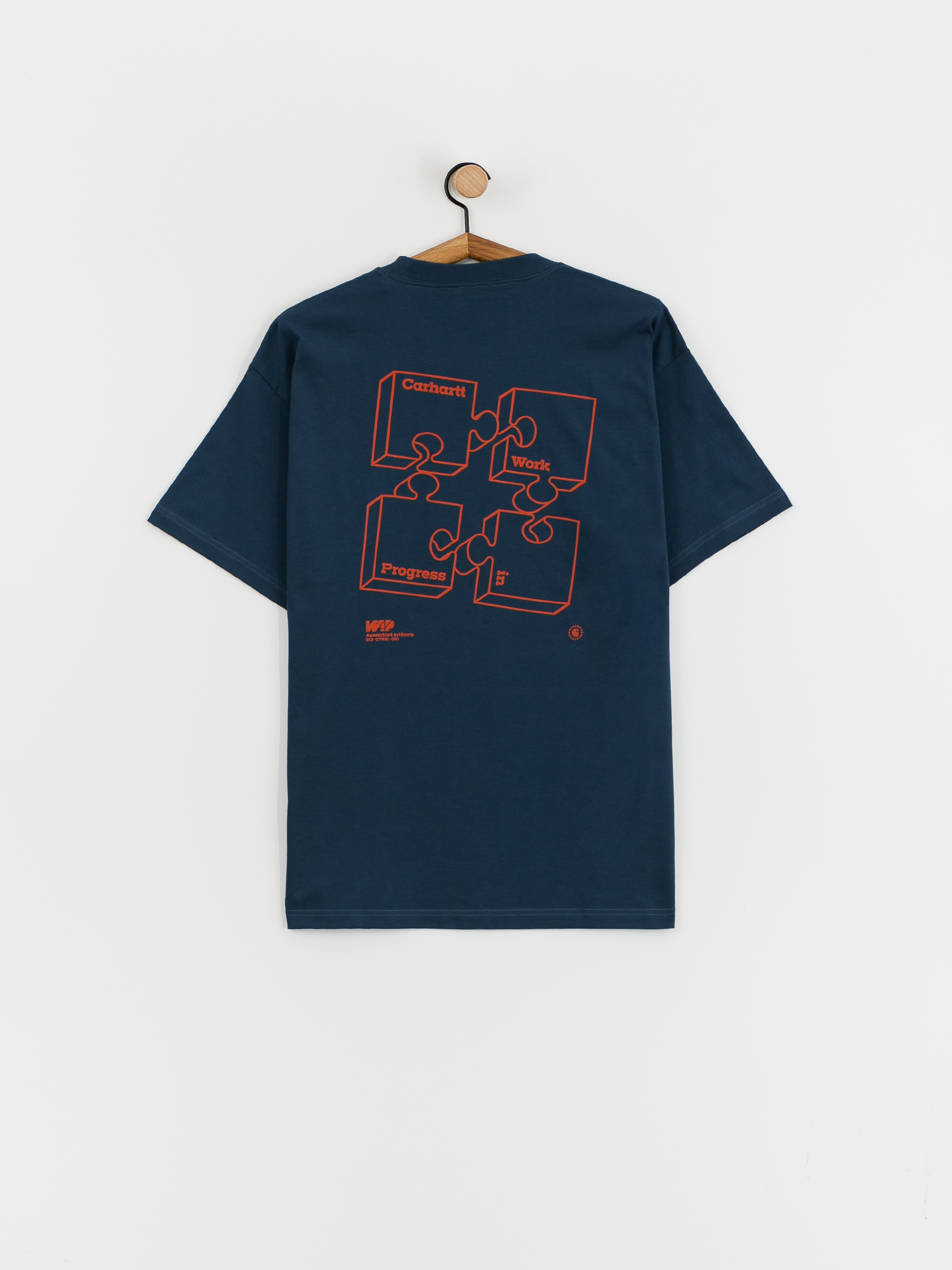 Carhartt WIP Assemble Póló (squid/brick)