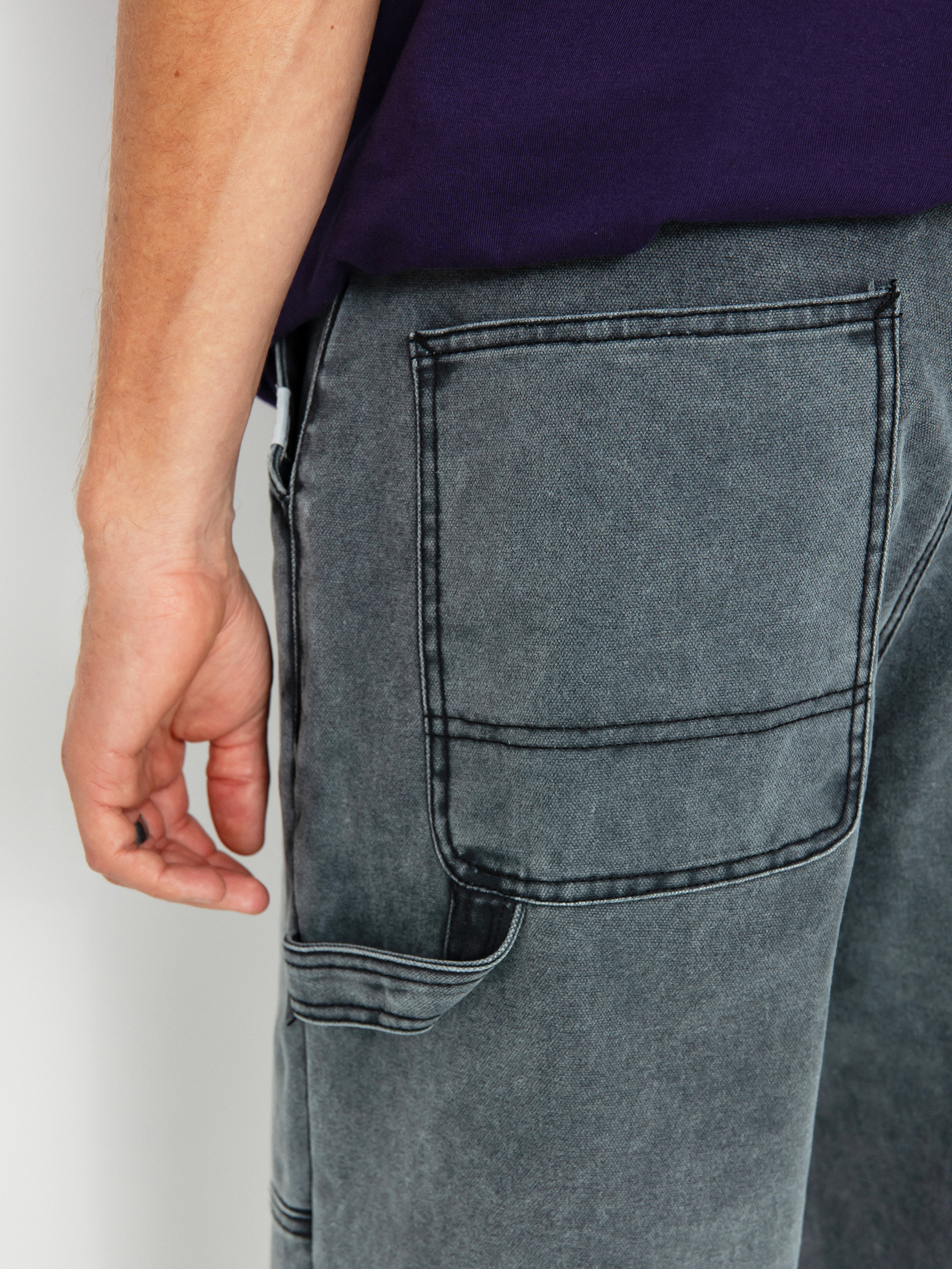 Element Carpenter Canva Kisnadrág (washed black)