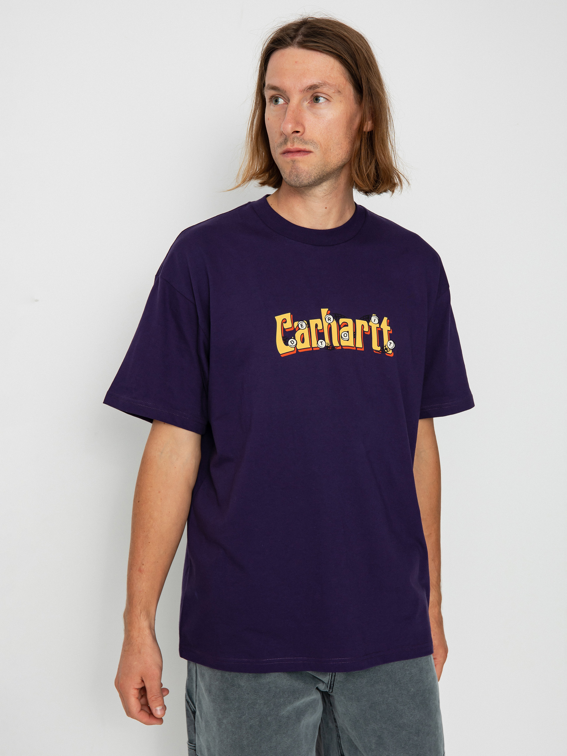 Carhartt WIP Spin Script Póló (cassis)