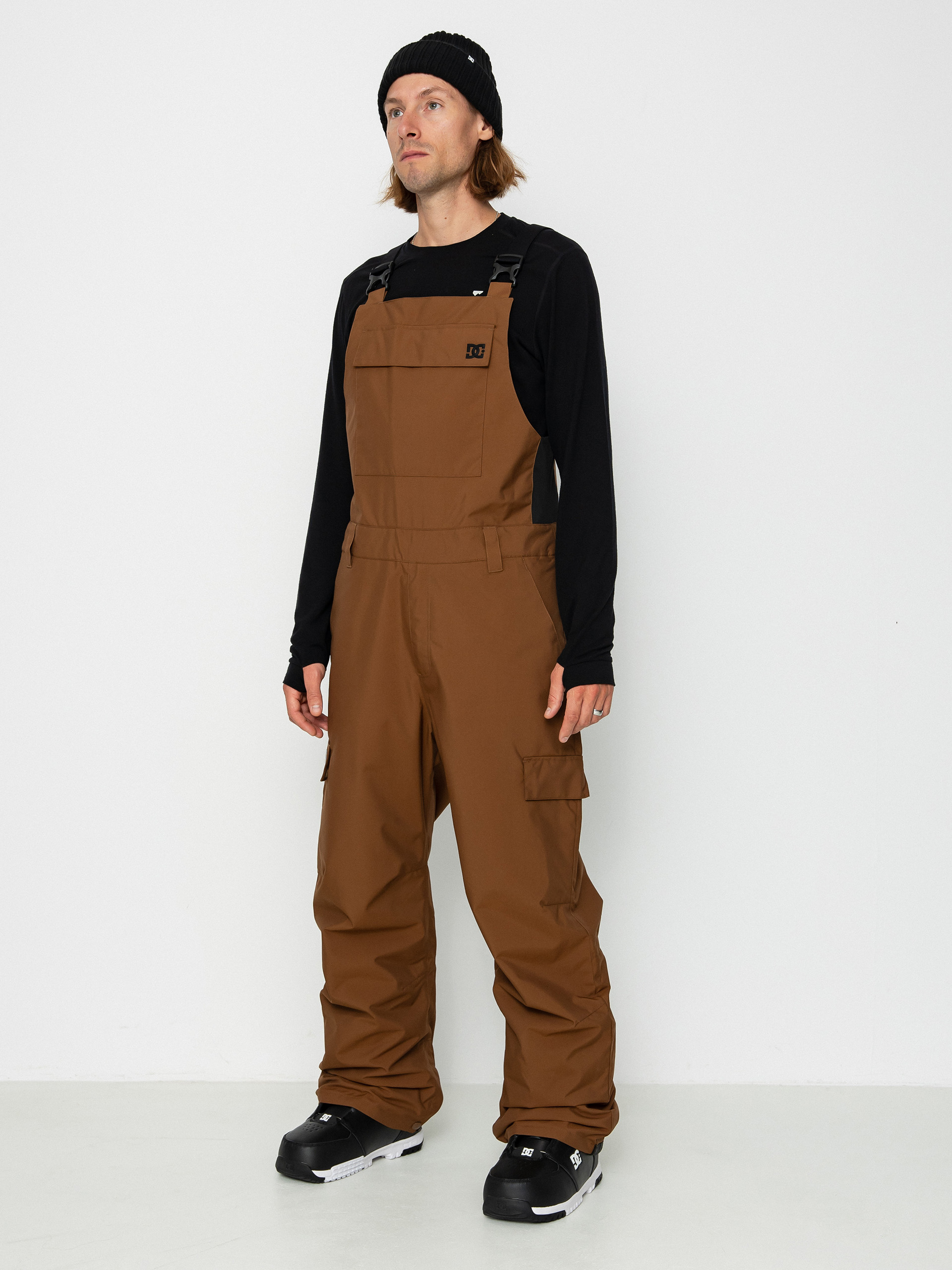 Férfi DC Docile Bib Snowboard nadrág (bison)