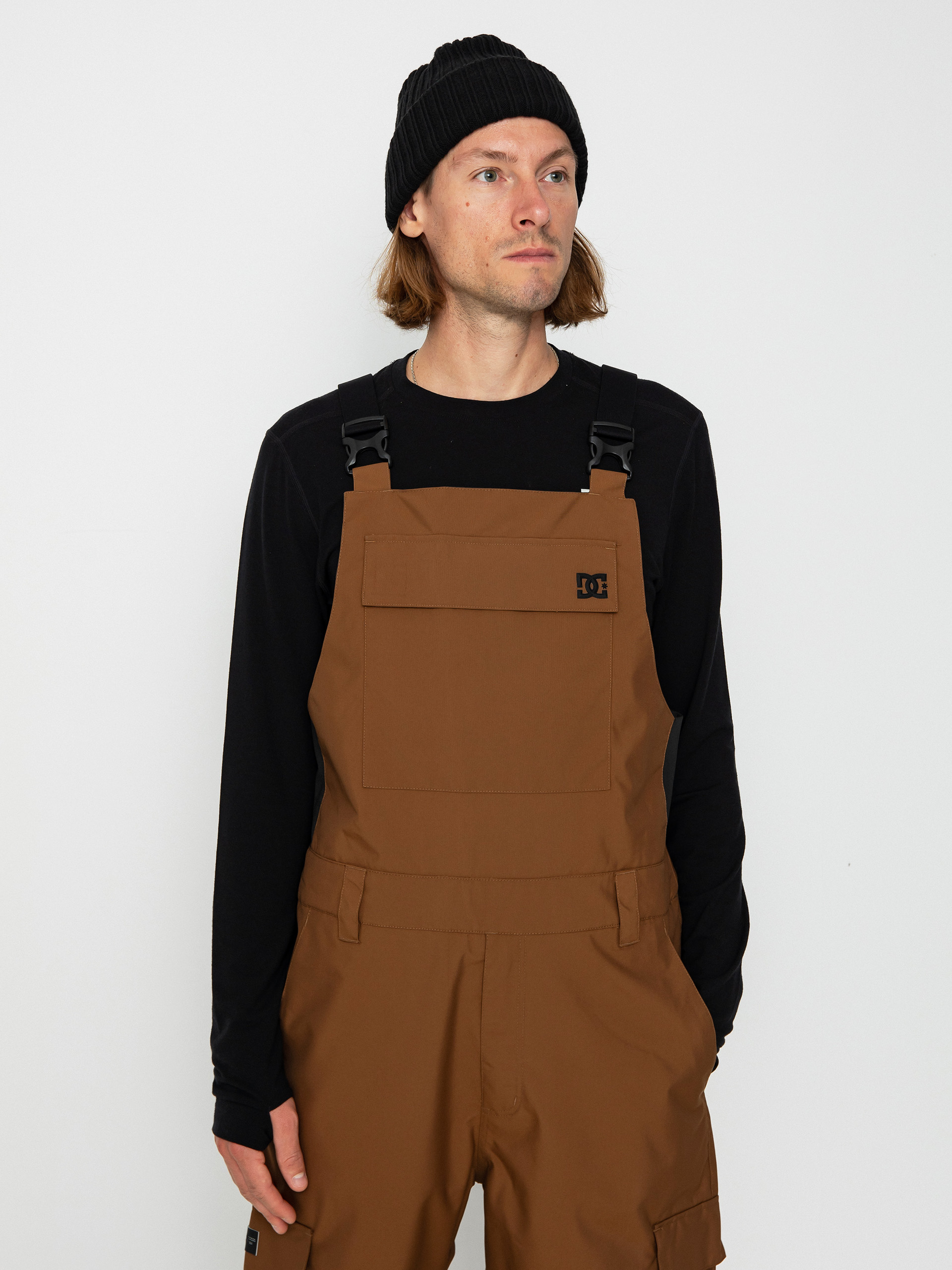 Férfi DC Docile Bib Snowboard nadrág (bison)