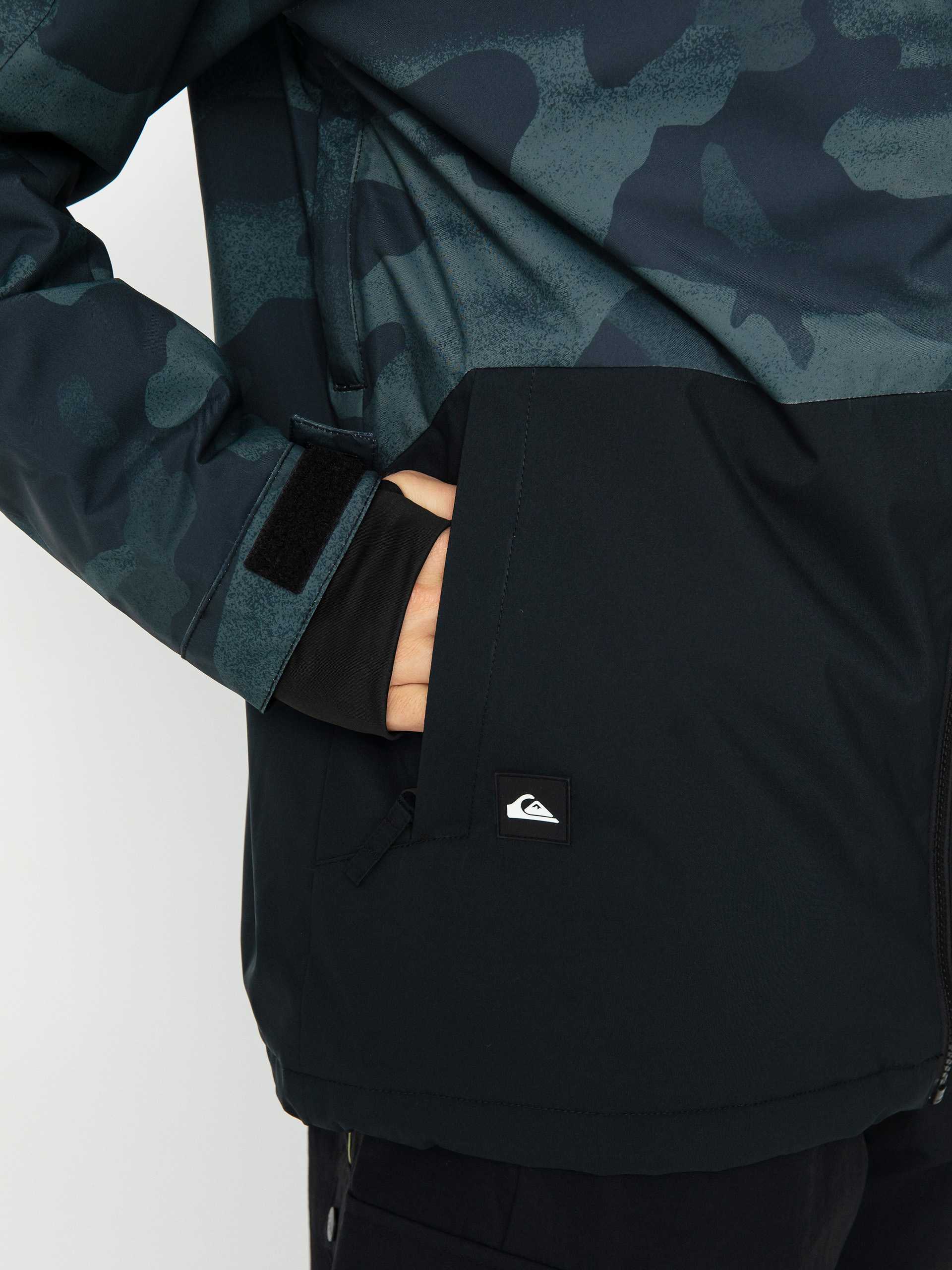 Férfi Quiksilver Mission Printed Block Snowboard dzseki (spray camo true black)