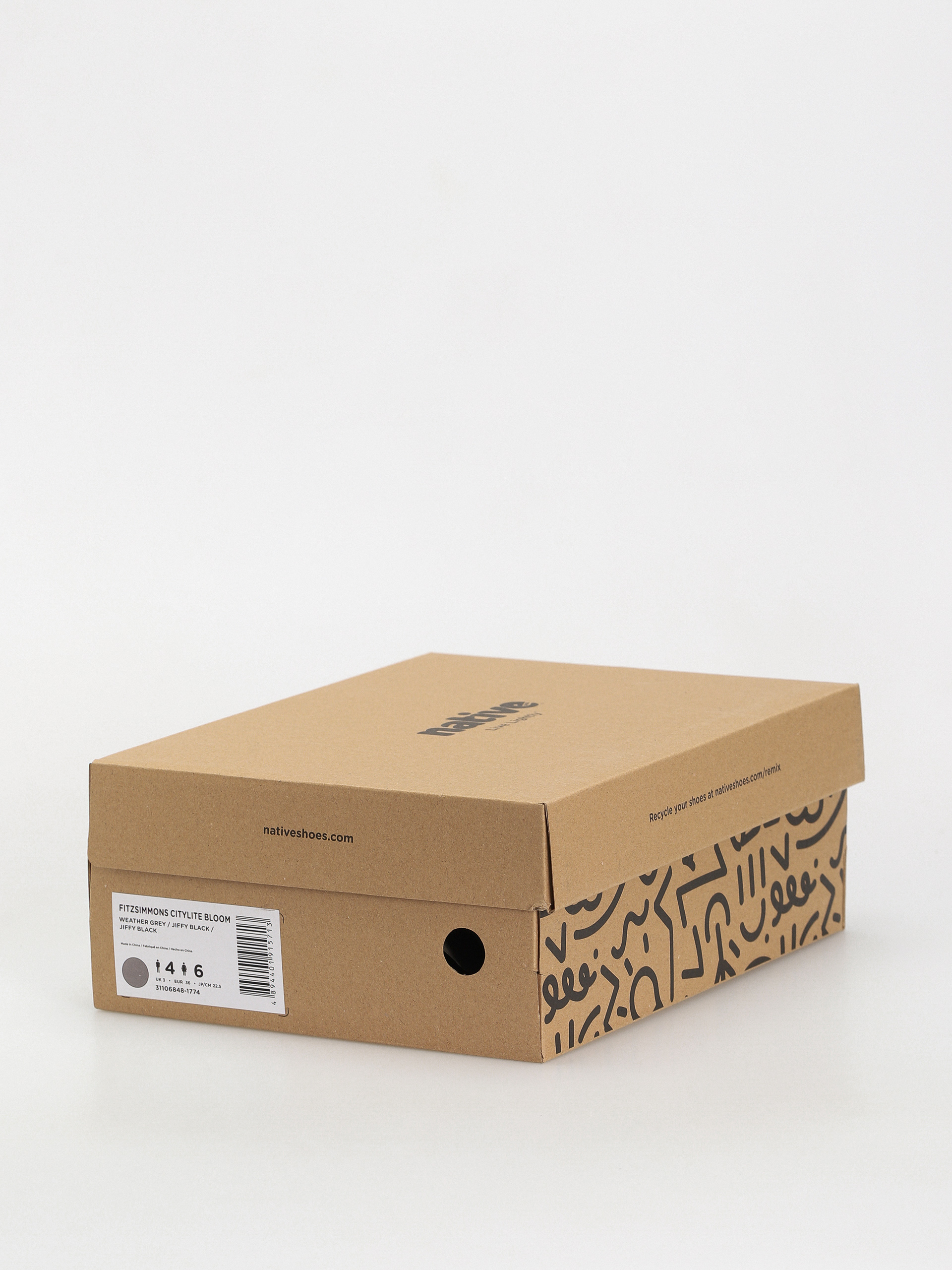 Native Fitzsimmons Citylite Téli cipők (weather grey/jiffy black/jiffy black)