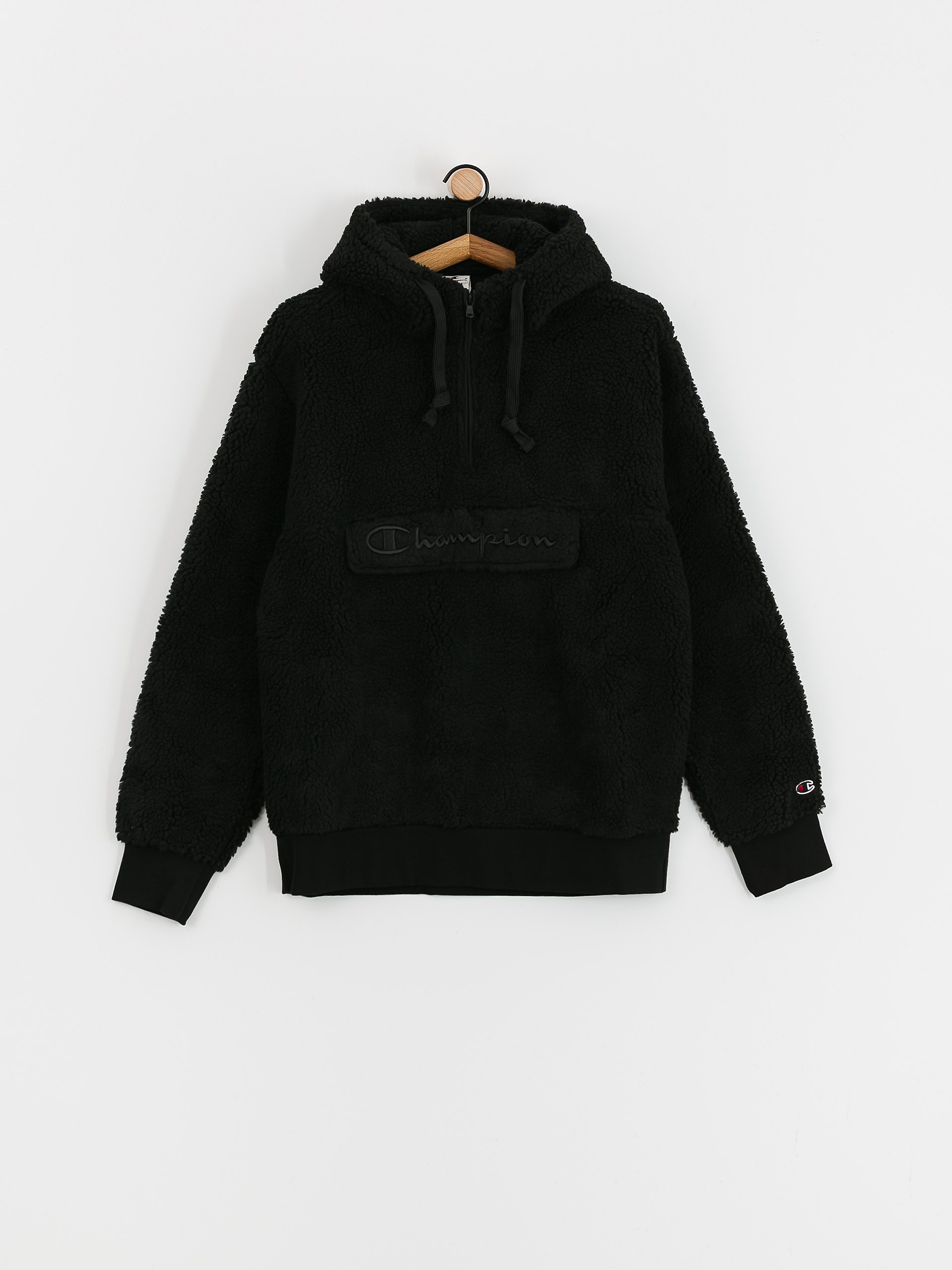 Champion Hooded Half Zip Top 219446 Kapucnis pulóver (nbk)