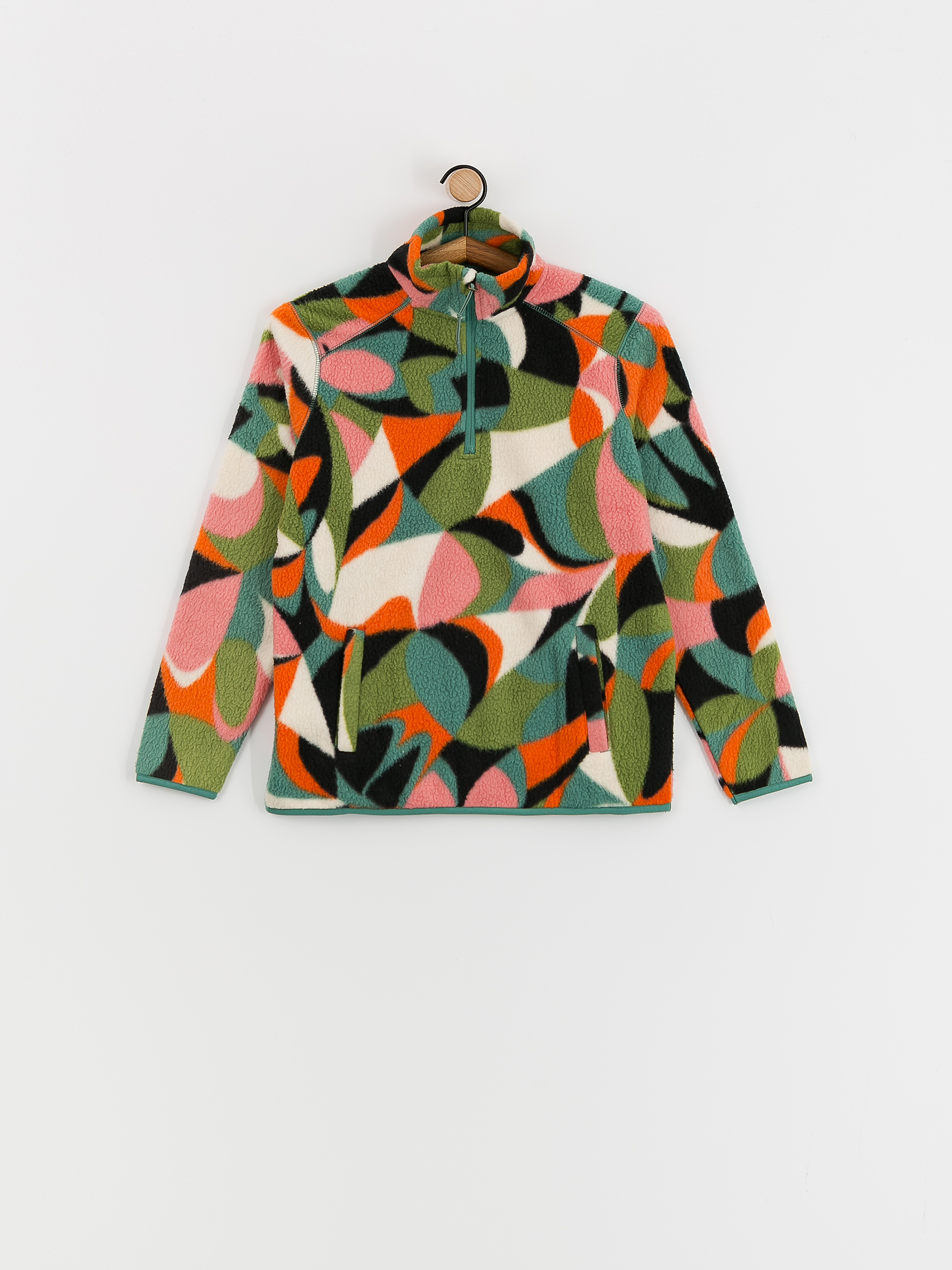 Női Billabong Boundary Mock 3 Polár pulóver (pink coral)