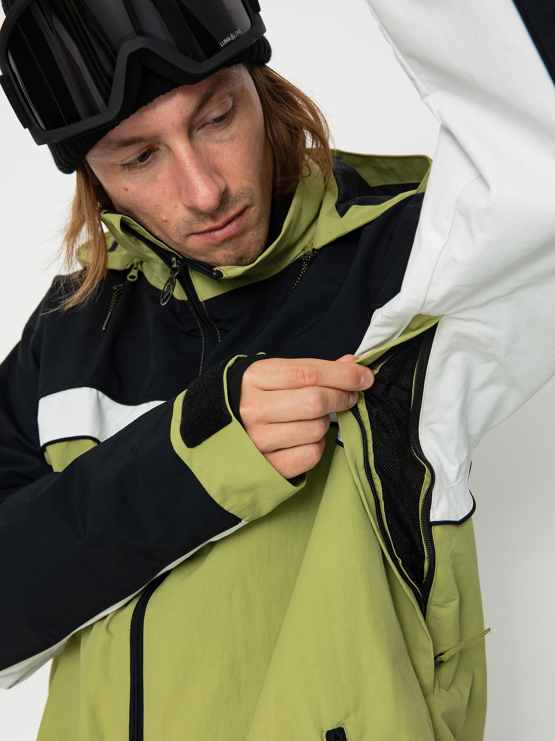 Férfi Quiksilver Live Wire Snowboard dzseki (green olive)