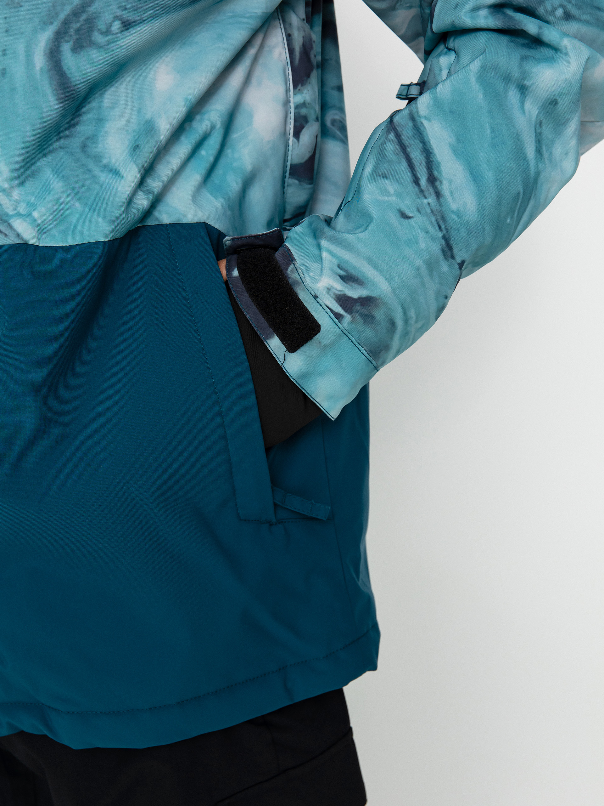 Férfi Quiksilver Mission Printed Block Snowboard dzseki (resin tint majolica blue)