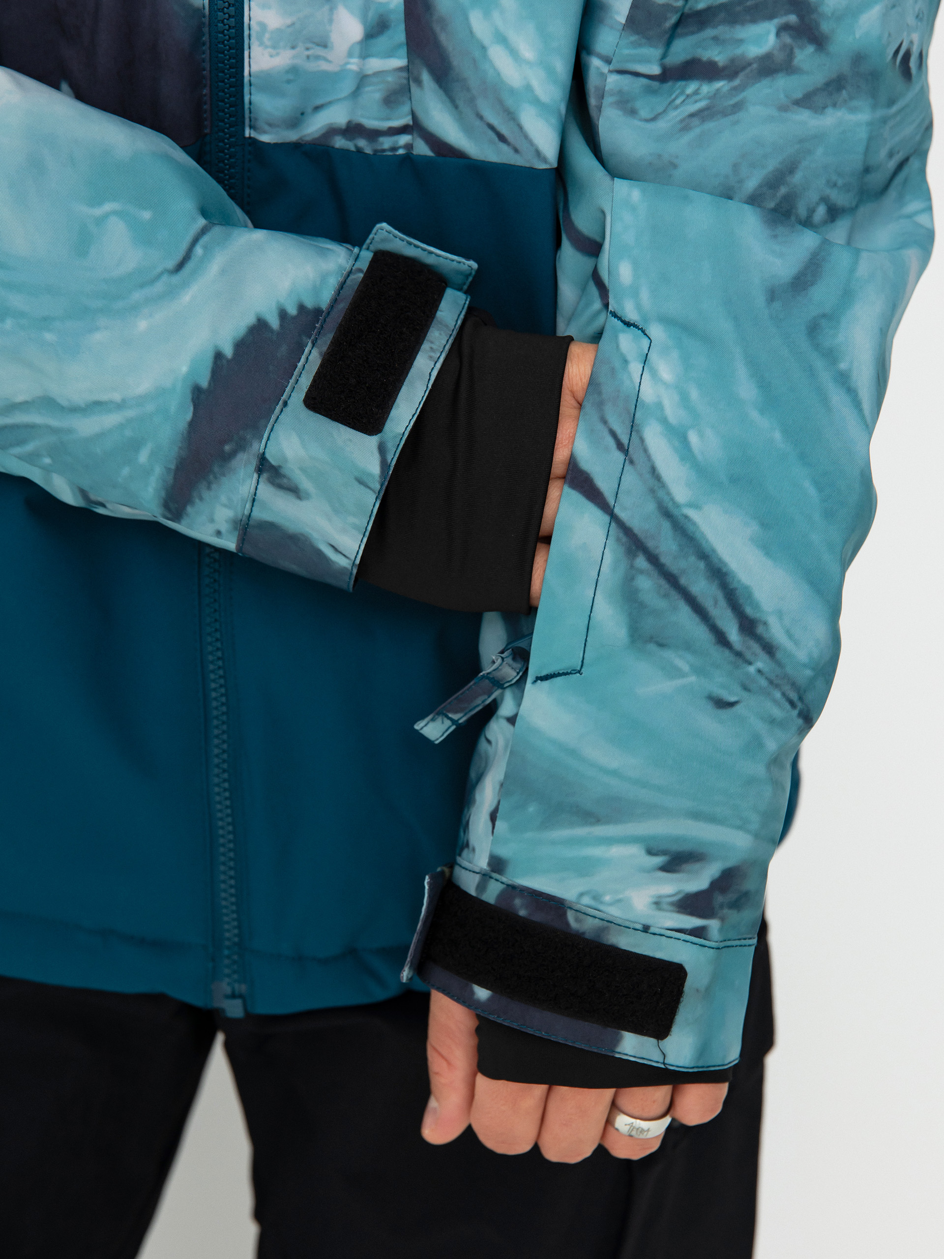 Férfi Quiksilver Mission Printed Block Snowboard dzseki (resin tint majolica blue)