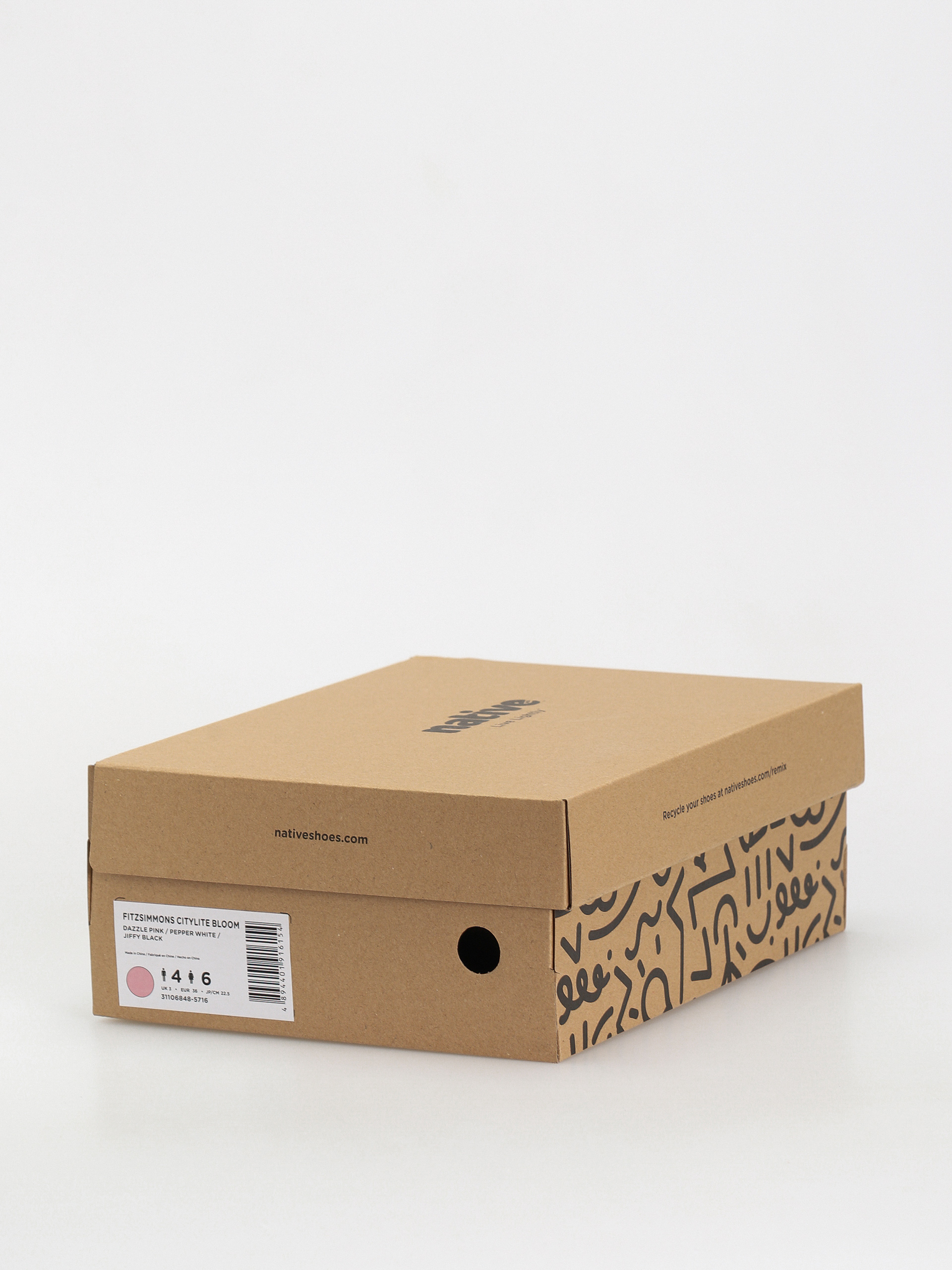 Native Fitzsimmons Citylite Téli cipők (dazzle pink/pepper white/jiffy black)