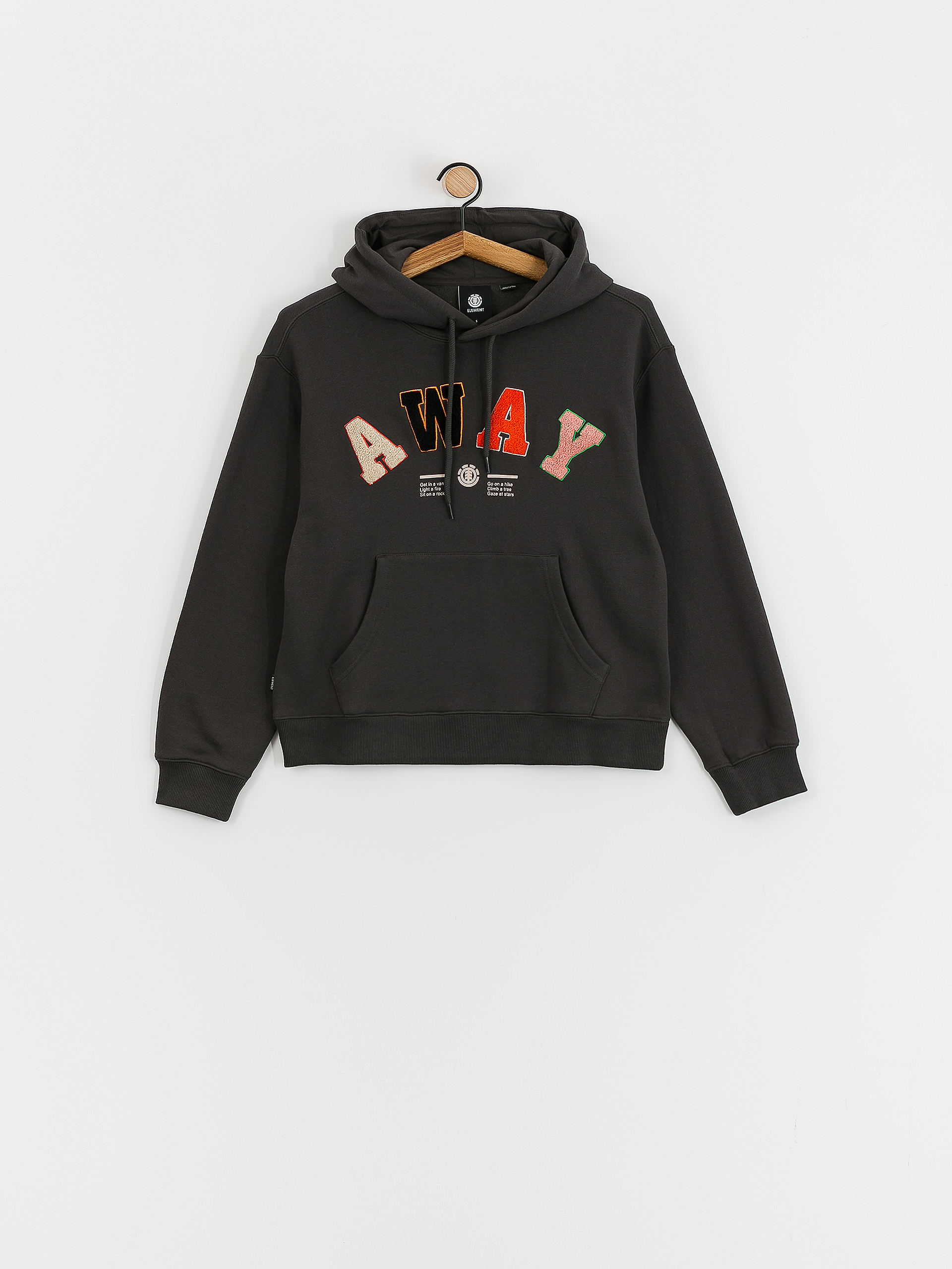 Element Away HD Kapucnis pulóver Wmn (tarmac)