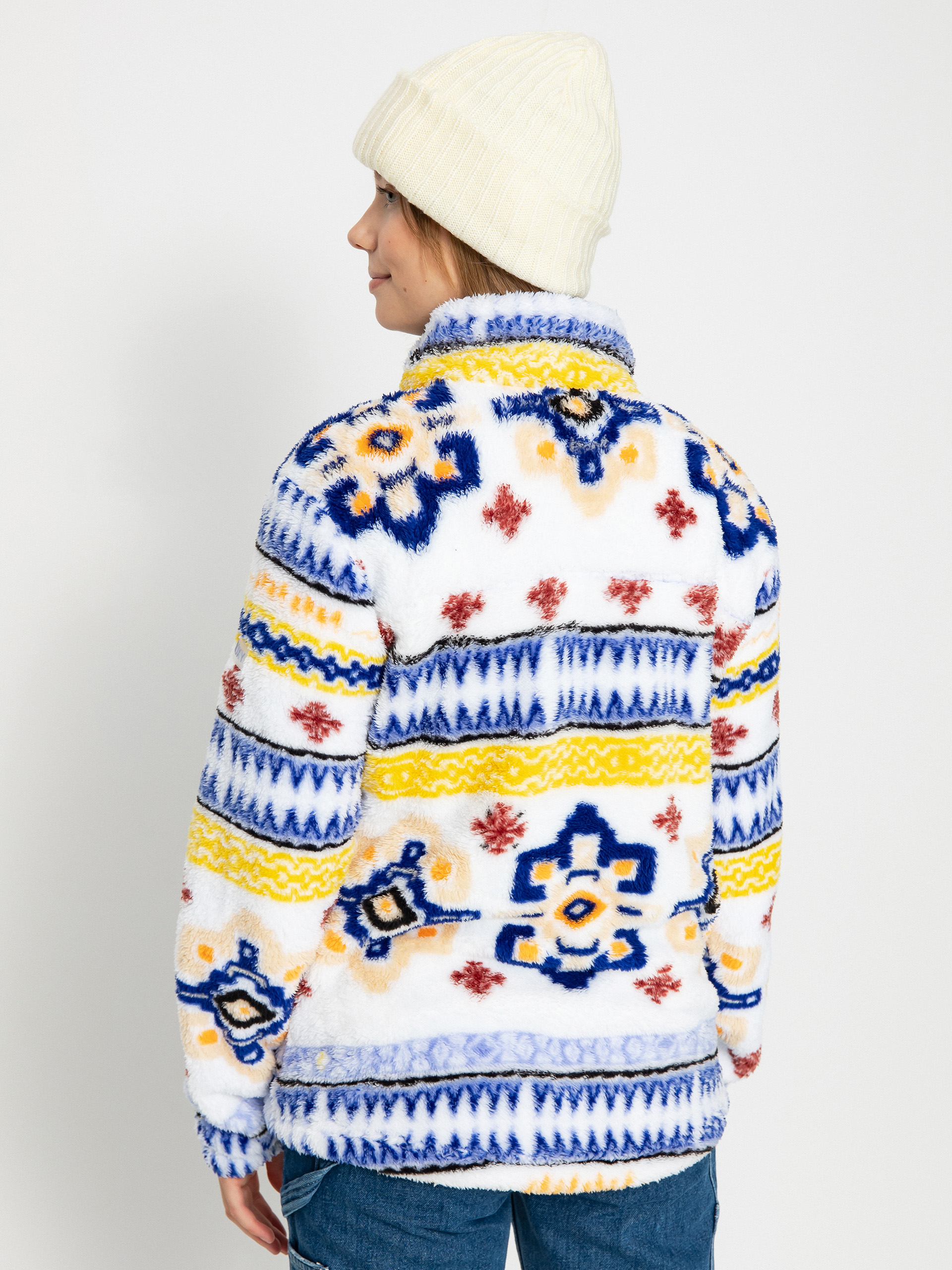 Női Roxy Alabama Full Zip Polár pulóver (bright white chandail)