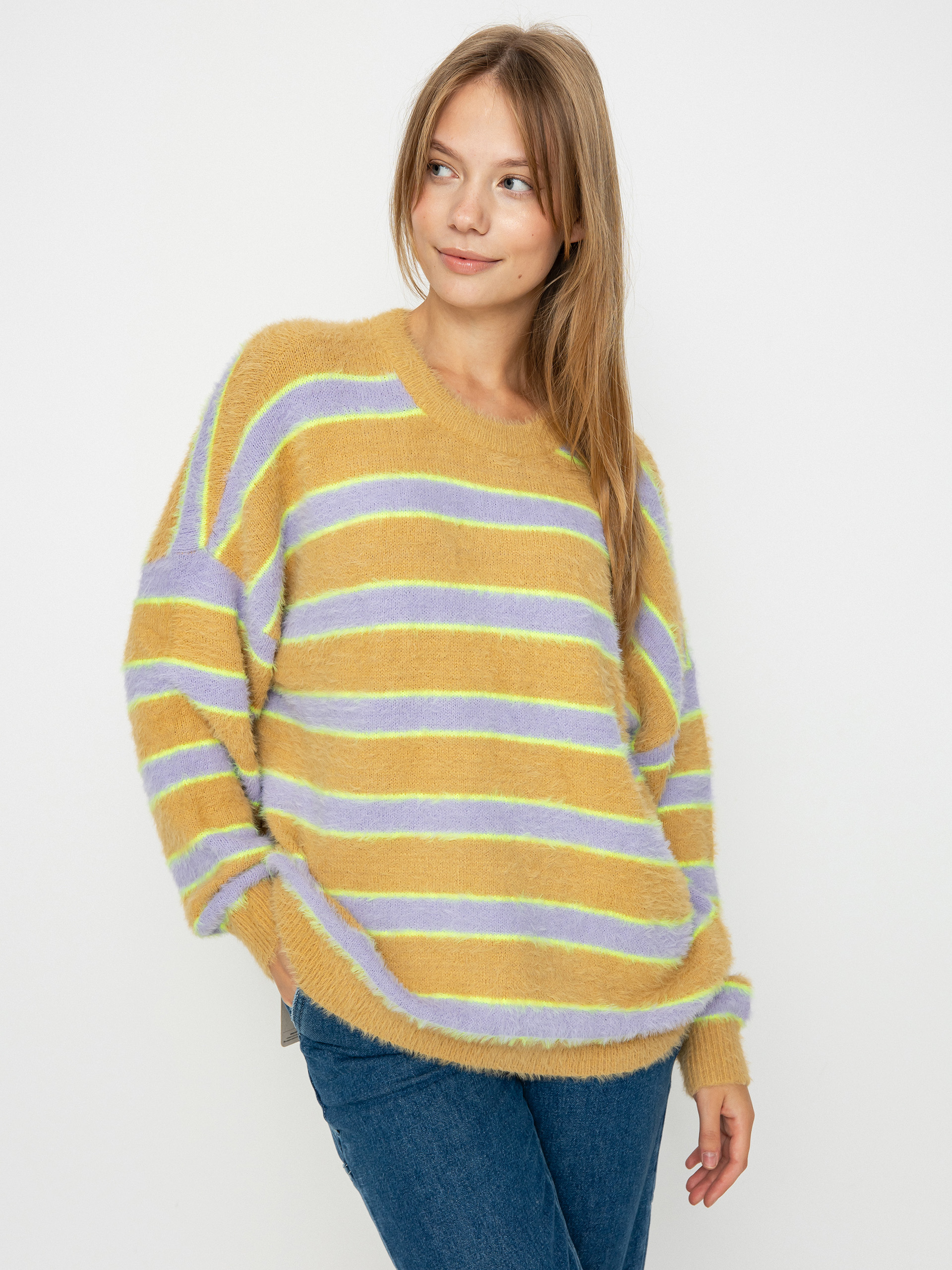 RVCA Hash Pulóver Wmn (tan)