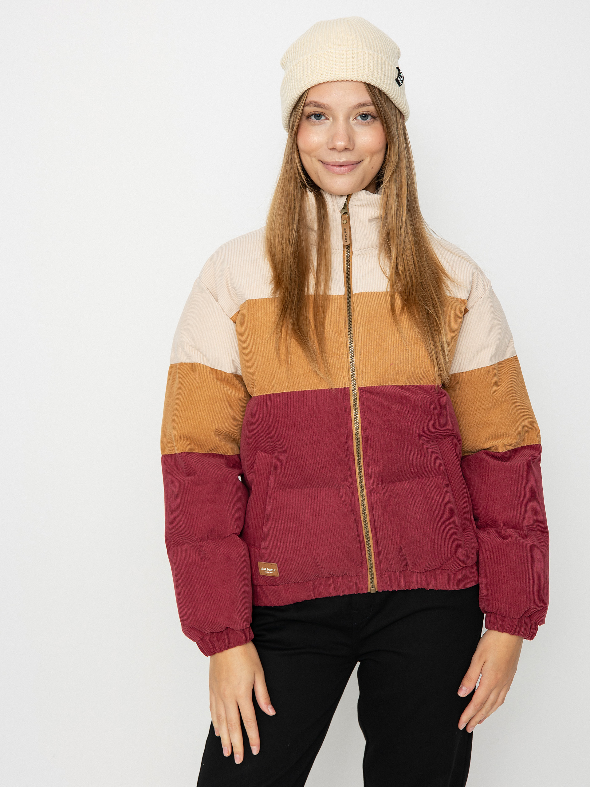 Iriedaily Cordy Puffer Dzseki Wmn (dark red)