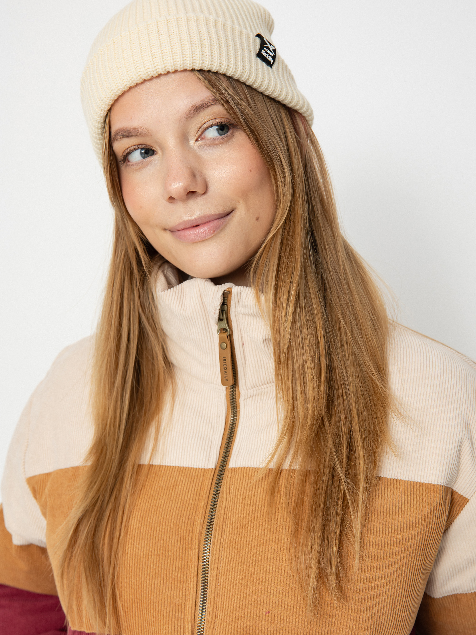 Iriedaily Cordy Puffer Dzseki Wmn (dark red)