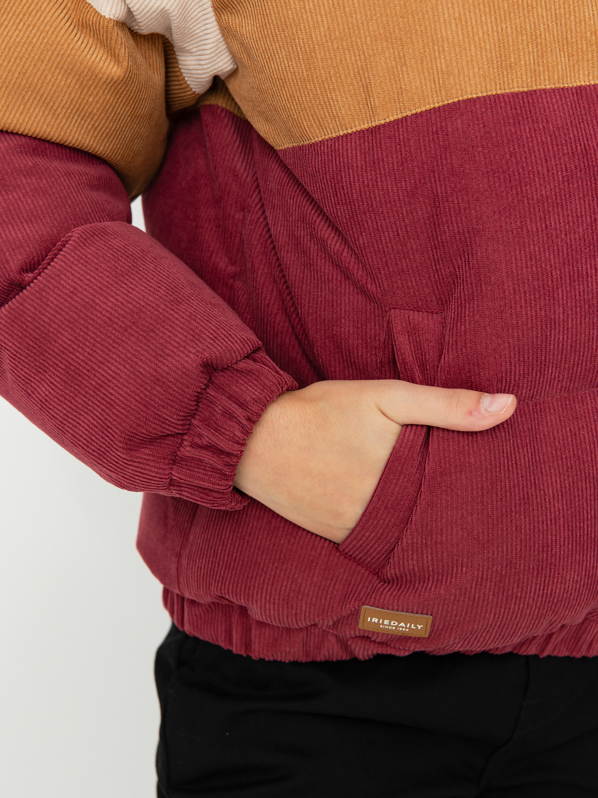 Iriedaily Cordy Puffer Dzseki Wmn (dark red)