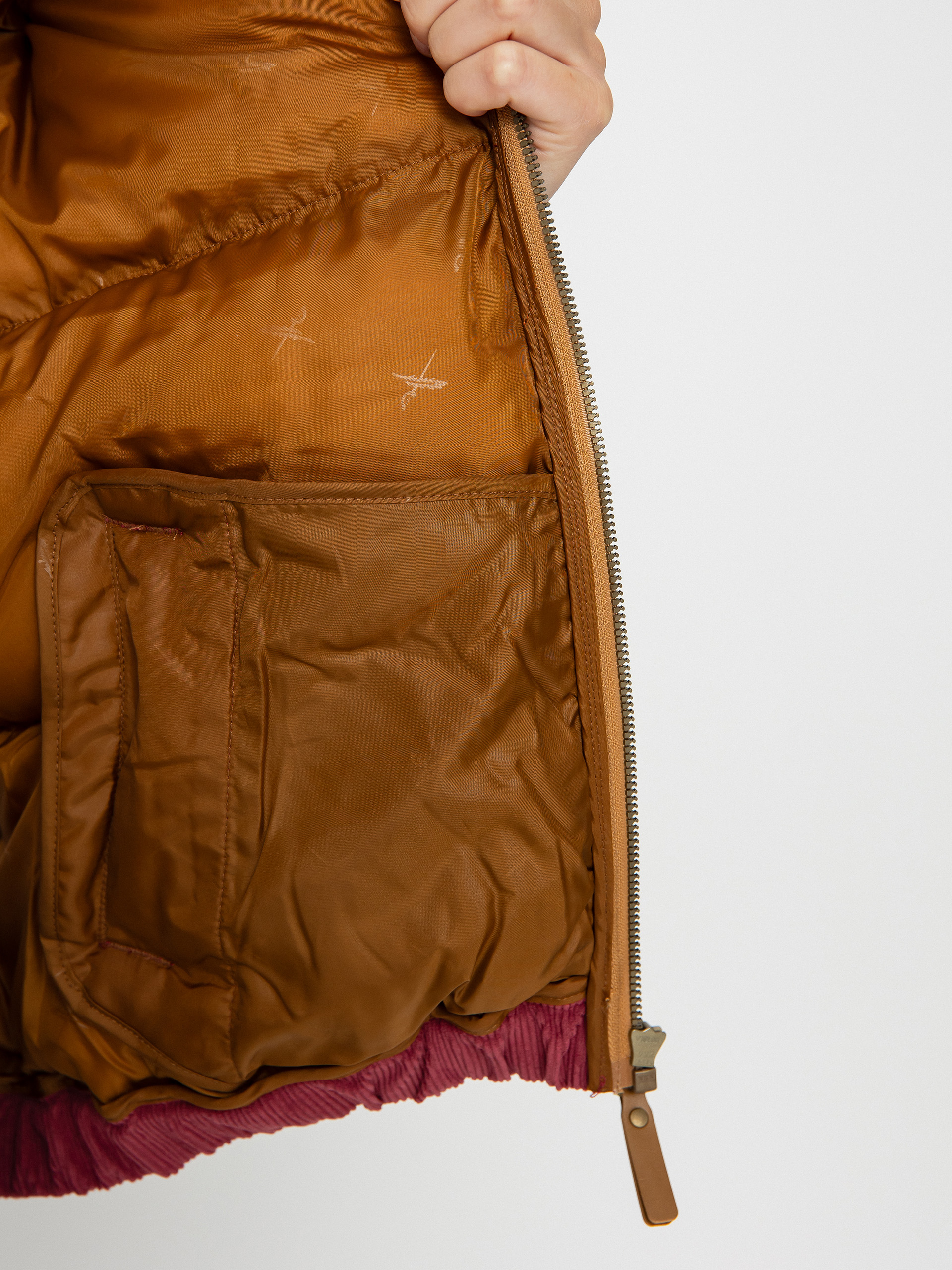 Iriedaily Cordy Puffer Dzseki Wmn (dark red)