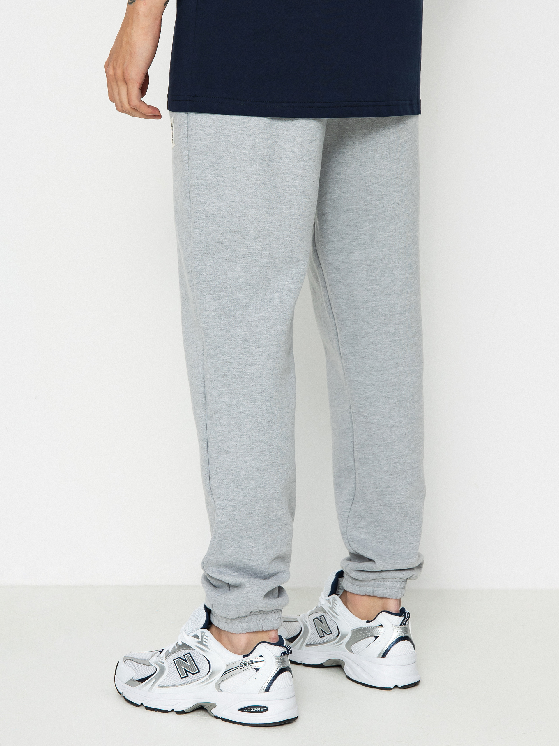 MassDnm Patch Straight Fit Kisnadrág (light heather grey)