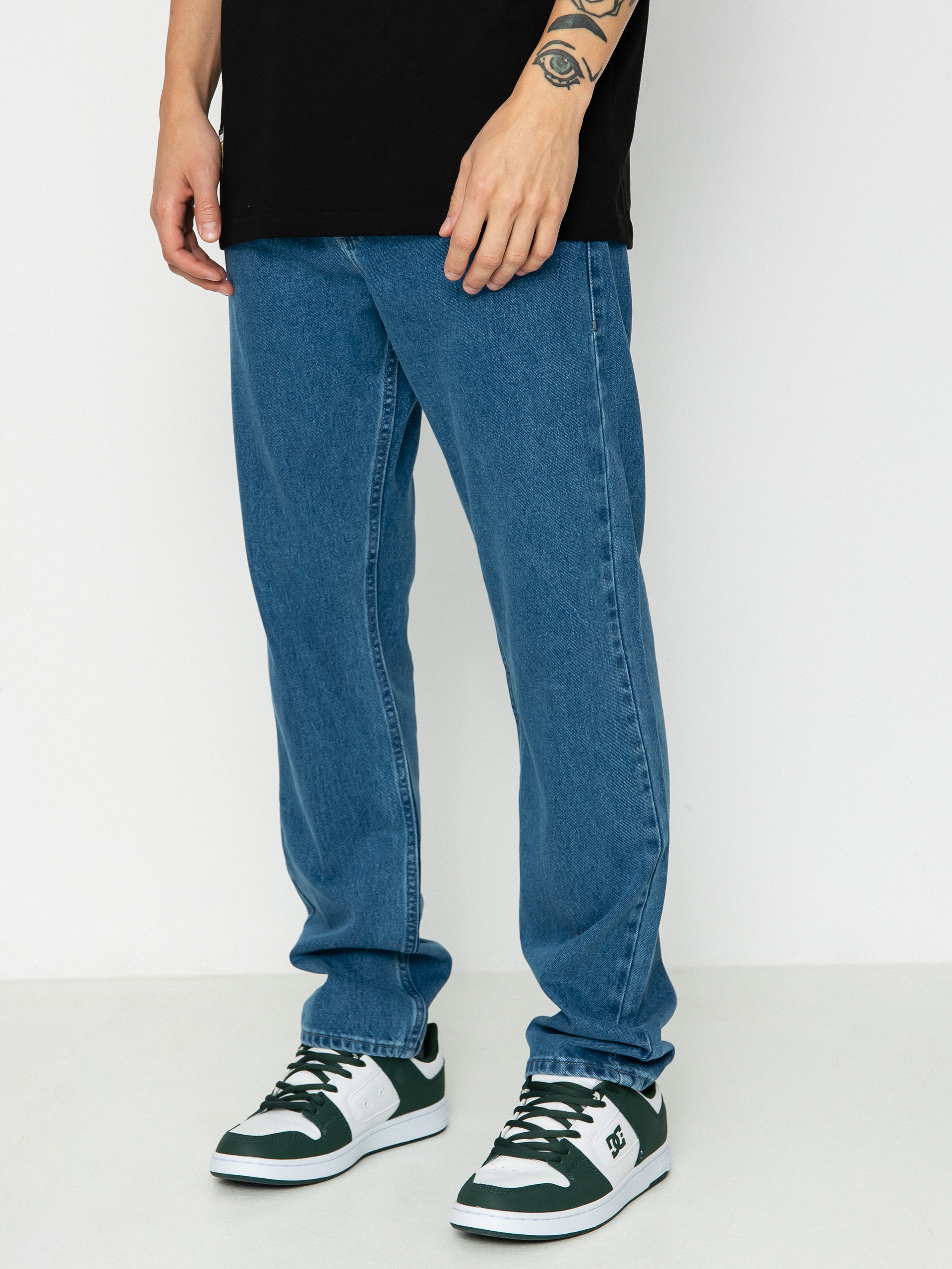 MassDnm Base Jeans Regular Fit Kisnadrág (blue)