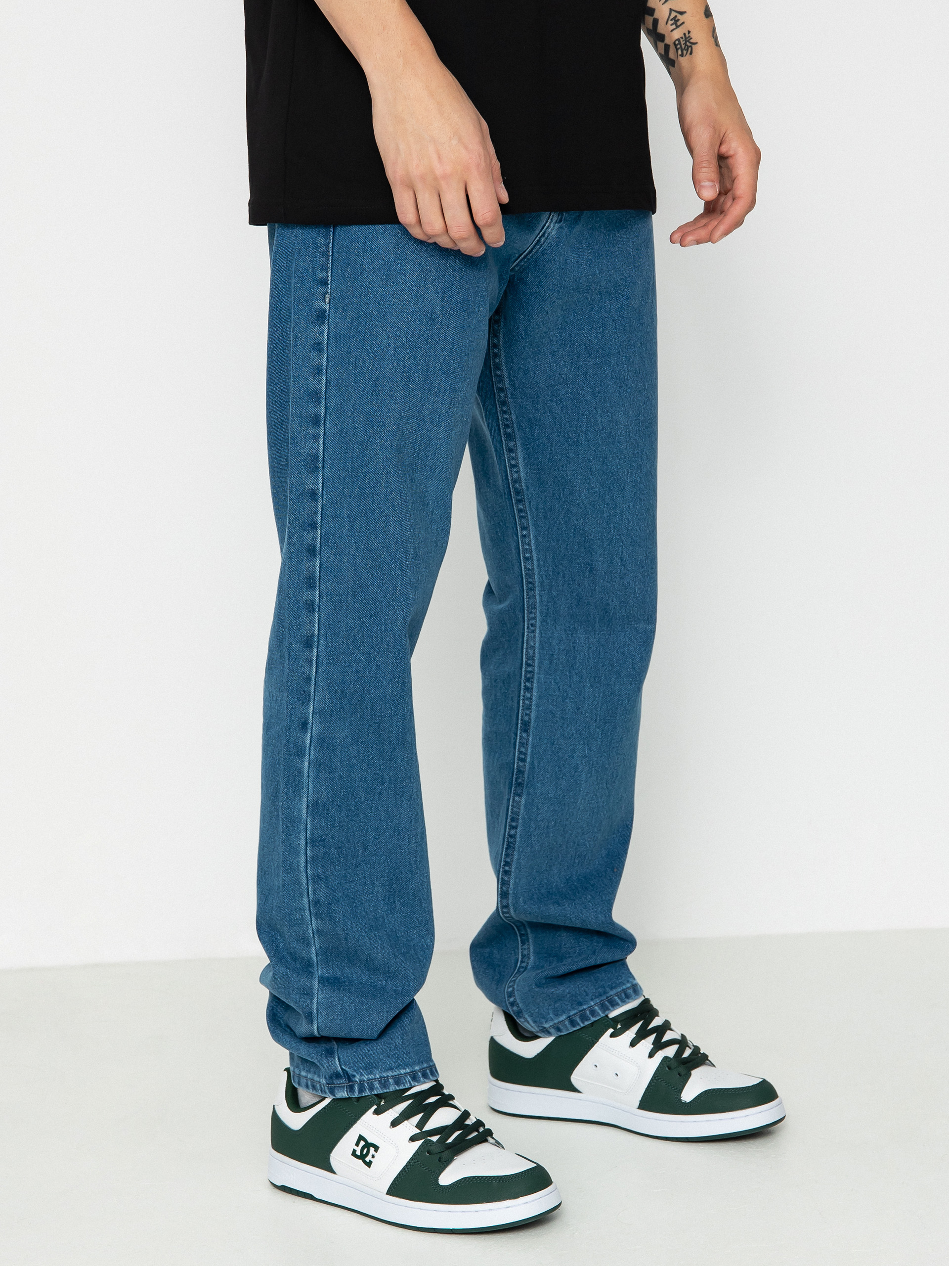 MassDnm Base Jeans Regular Fit Kisnadrág (blue)