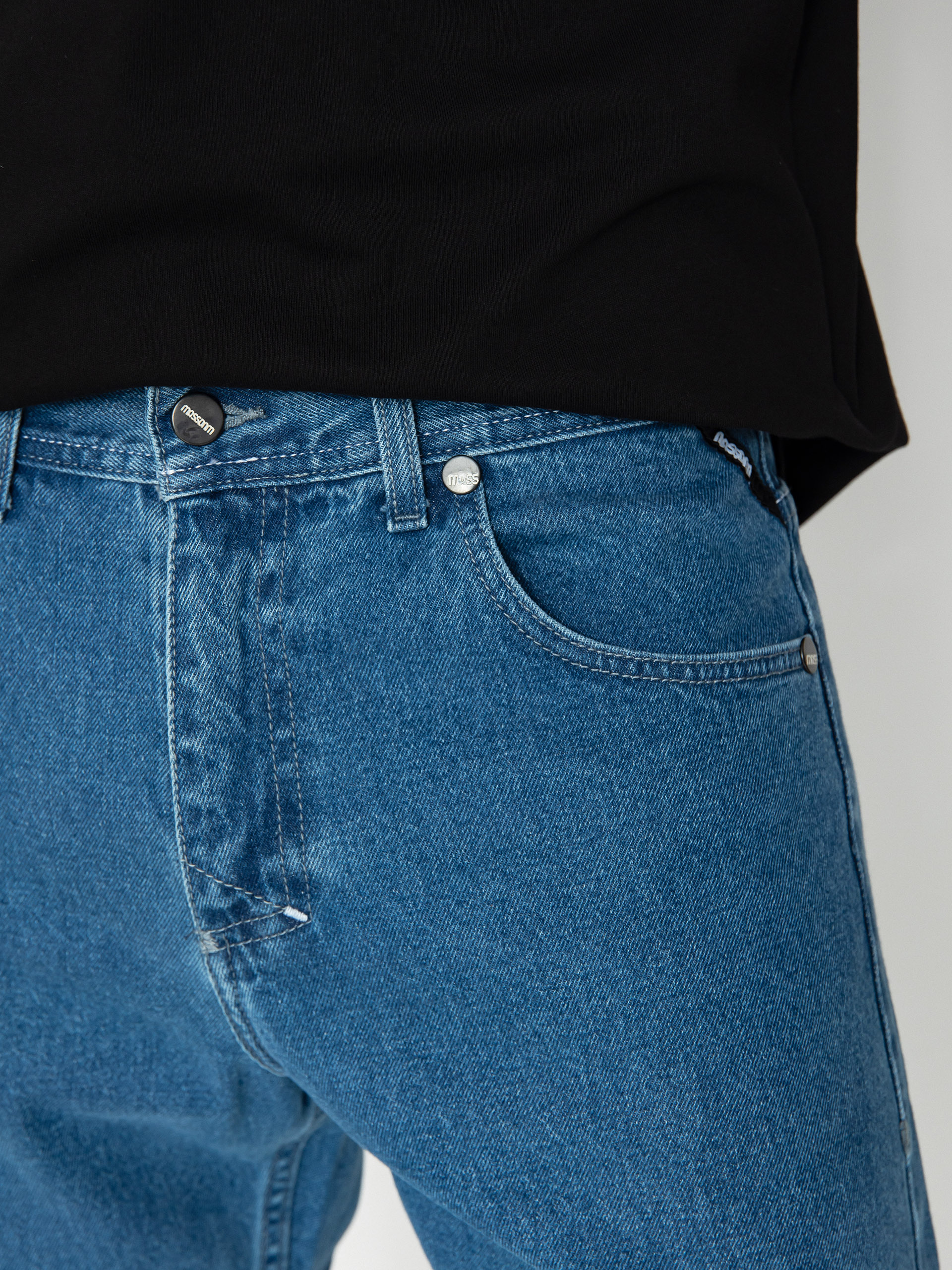 MassDnm Base Jeans Regular Fit Kisnadrág (blue)