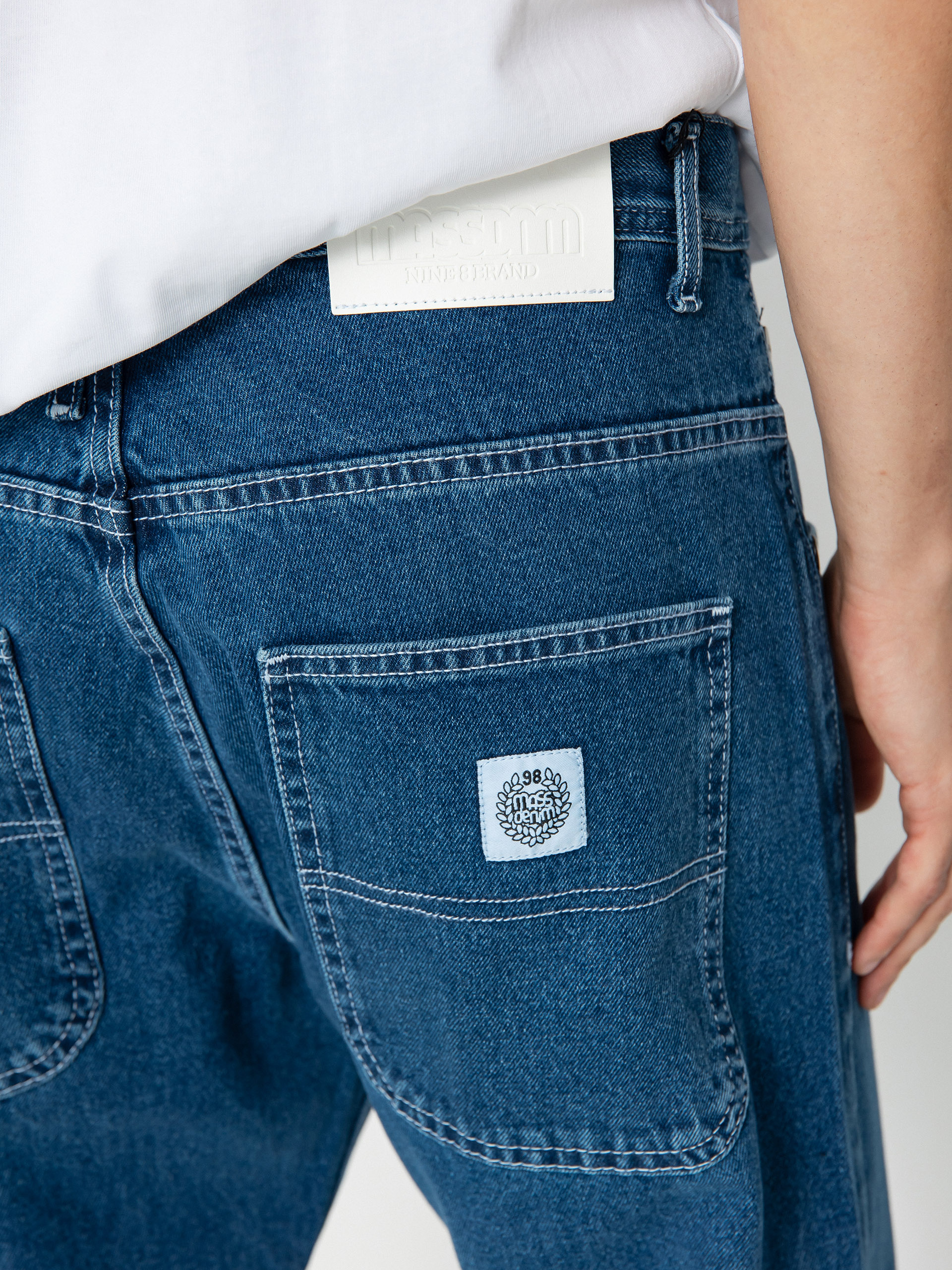 MassDnm Craft Jeans Baggy Fit Kisnadrág (blue)