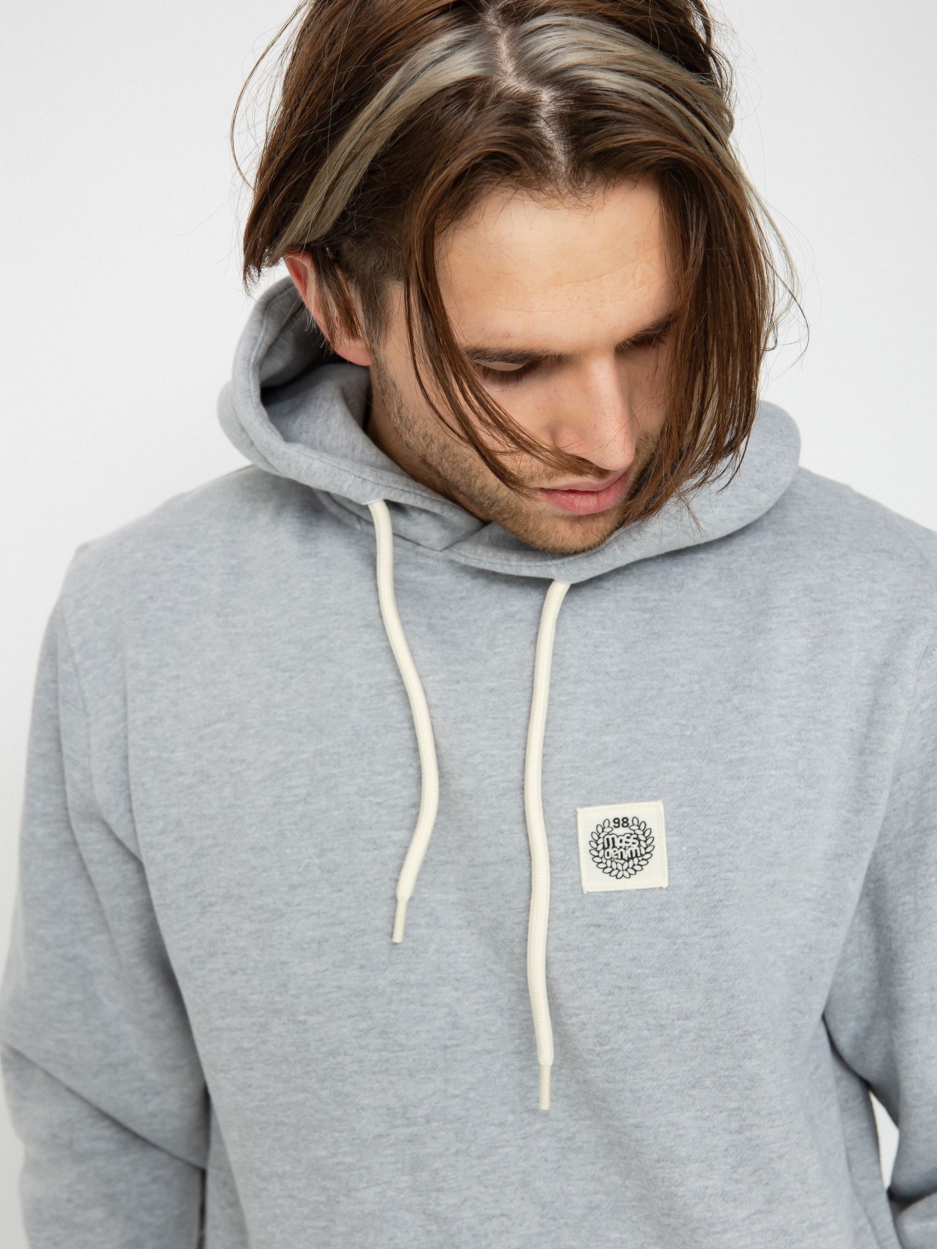 MassDnm Patch HD Kapucnis pulóver (light heather grey)