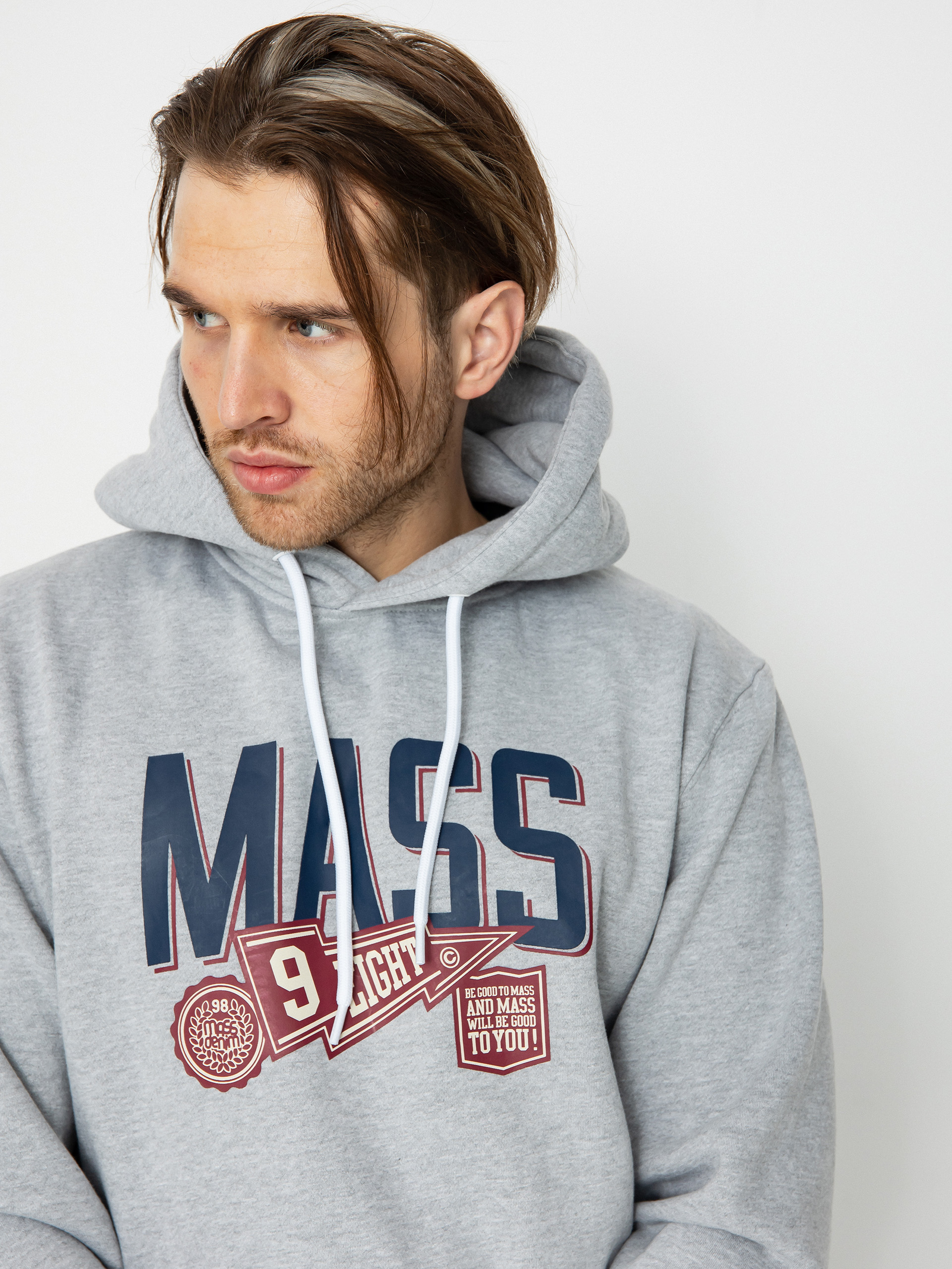 MassDnm Graduate HD Kapucnis pulóver (lt heather grey)