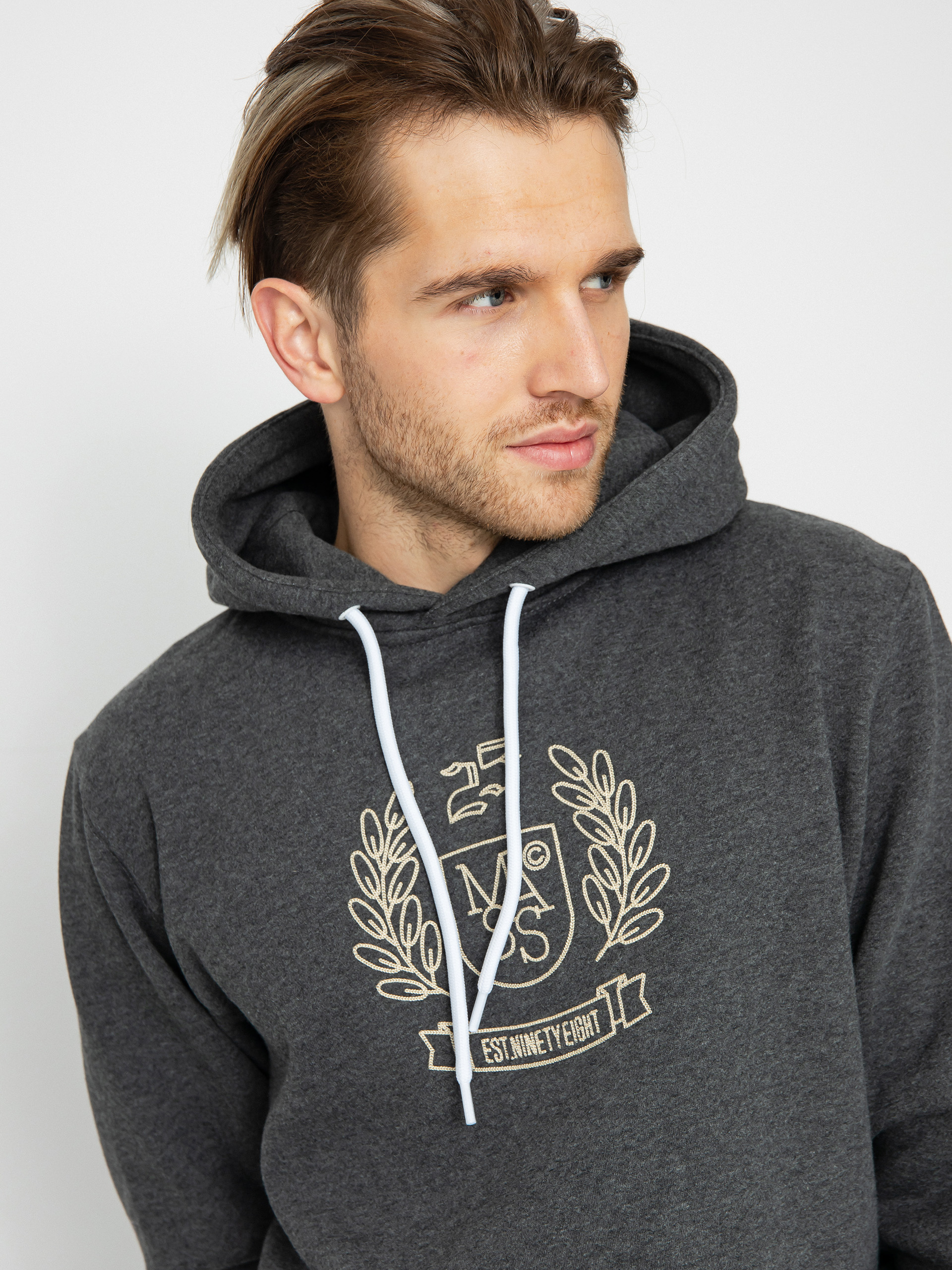 MassDnm Herald HD Kapucnis pulóver (dk heather grey)