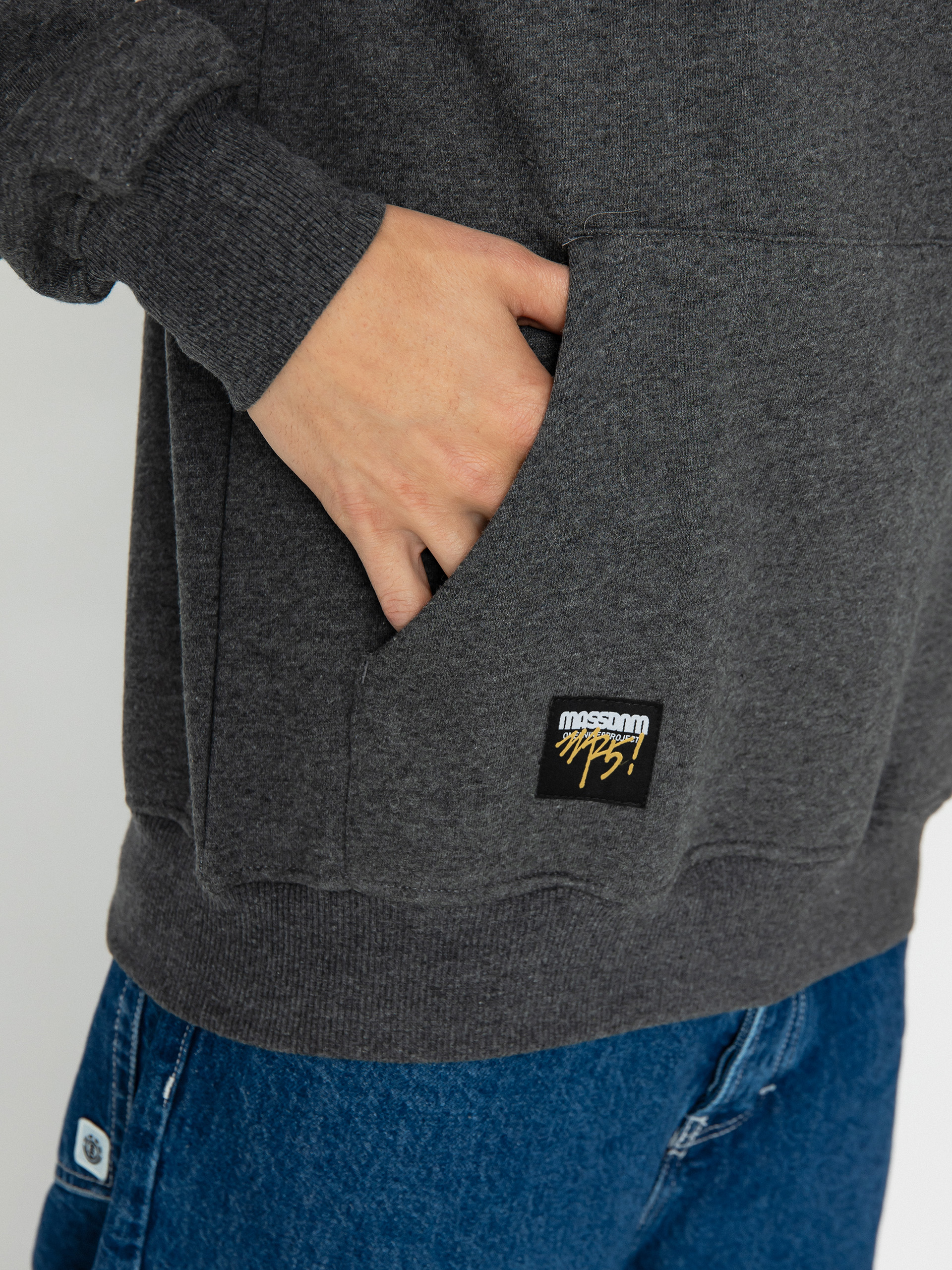 MassDnm Herald HD Kapucnis pulóver (dk heather grey)