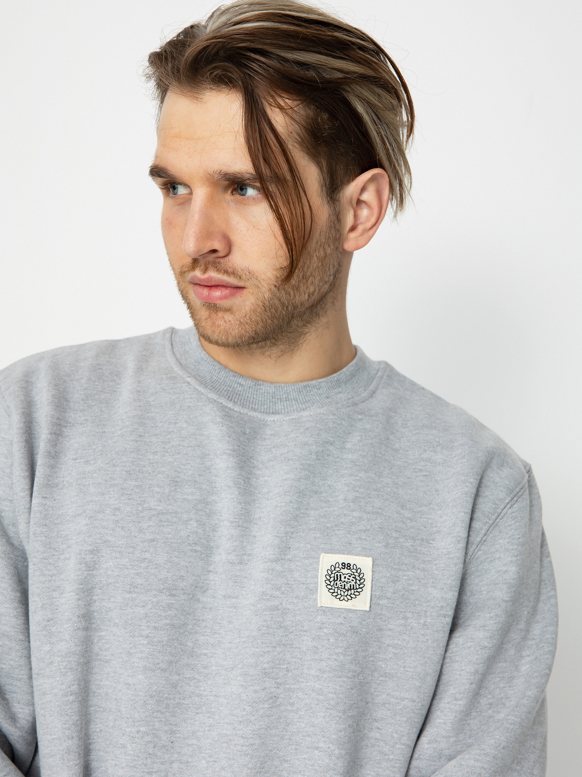 MassDnm Patch Pulóver (lt heather grey)