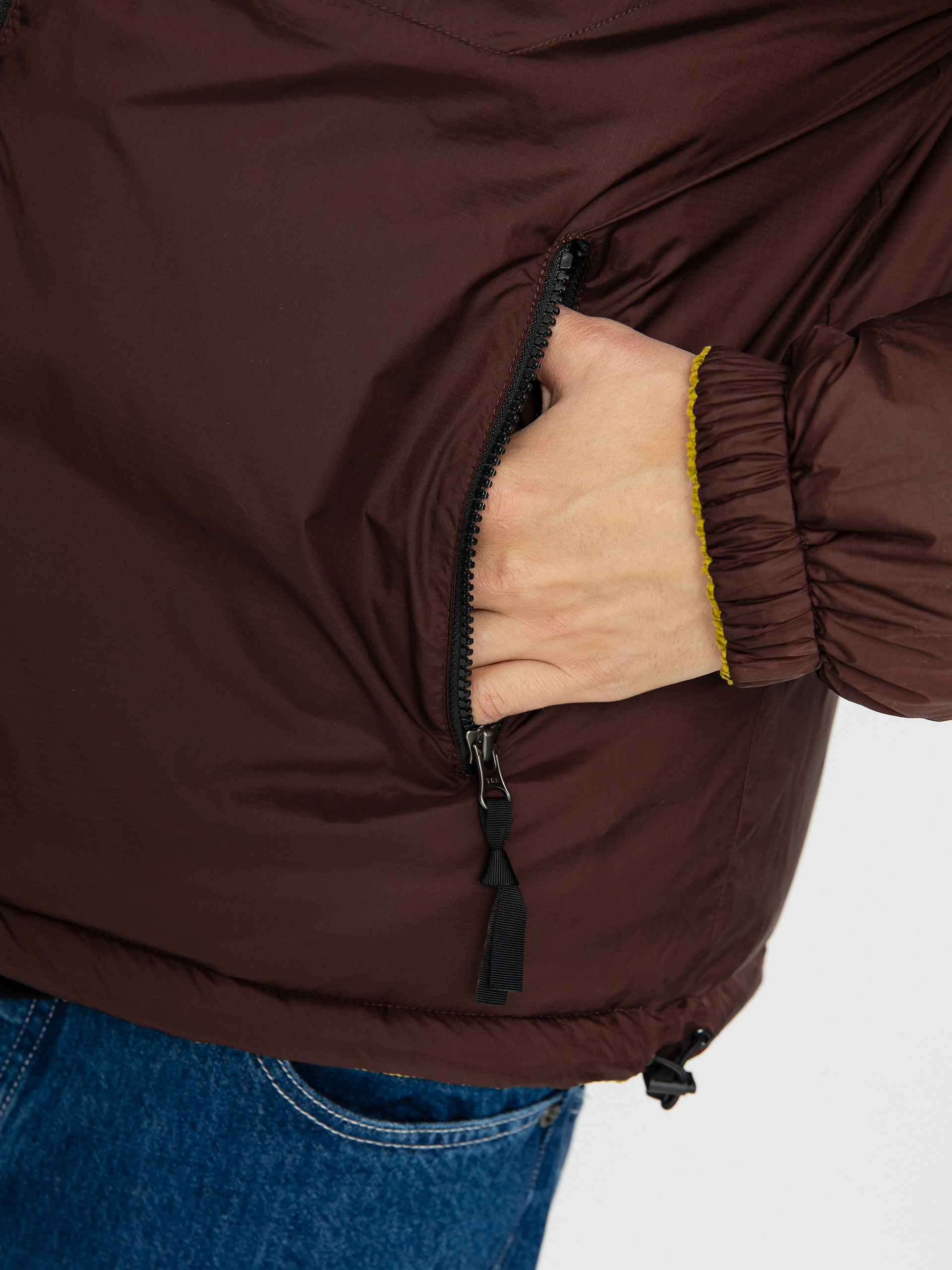 The North Face 92 Reversible Nuptse Dzseki (sulphur moss/coal brown)