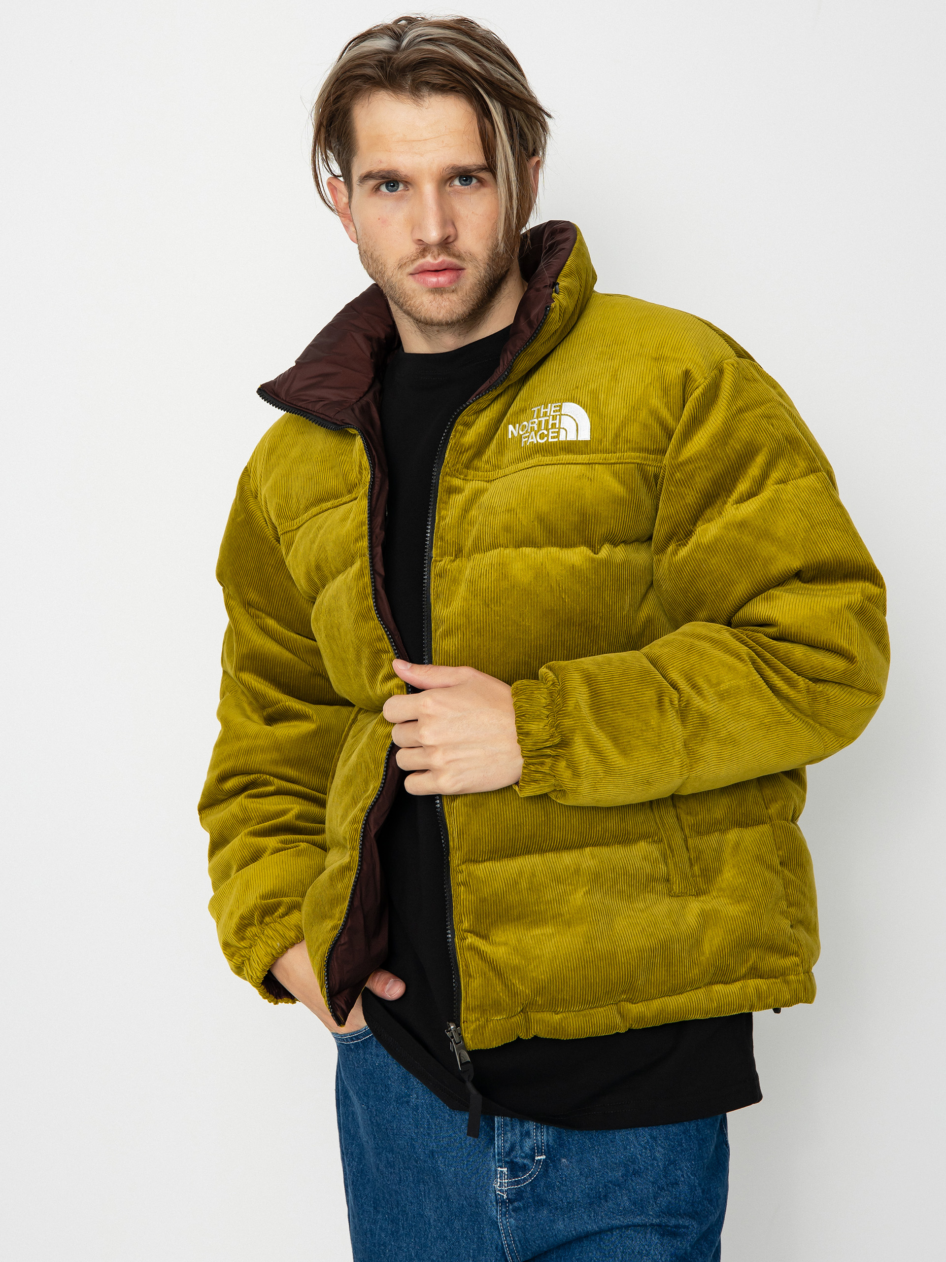 The North Face 92 Reversible Nuptse Dzseki (sulphur moss/coal brown)