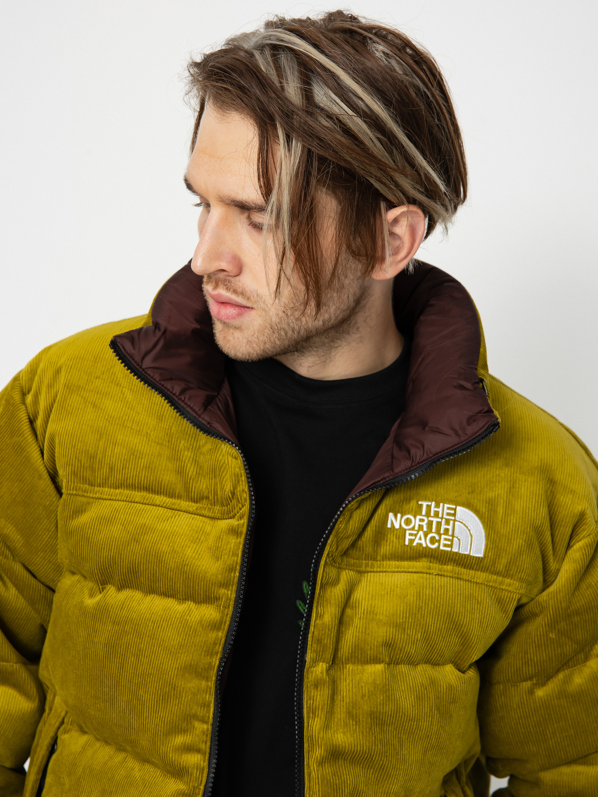 The North Face 92 Reversible Nuptse Dzseki (sulphur moss/coal brown)