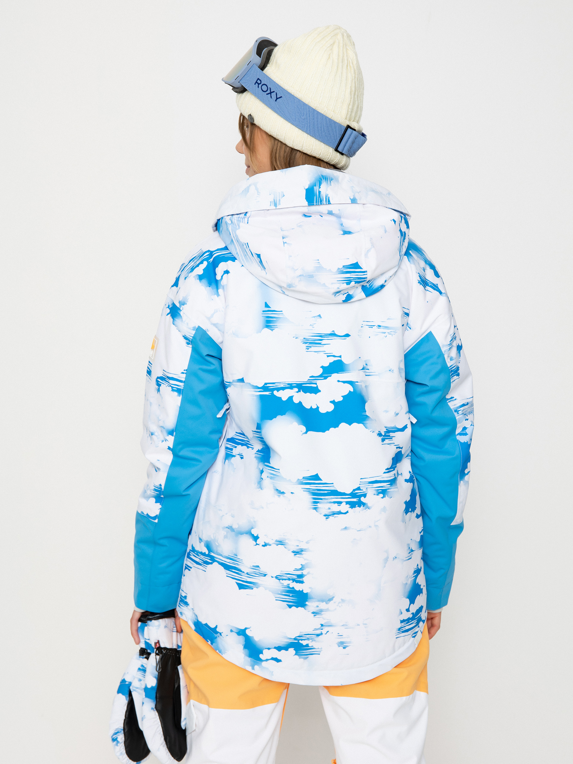 Női Roxy Chloe Kim Snowboard dzseki (azure blue clouds)