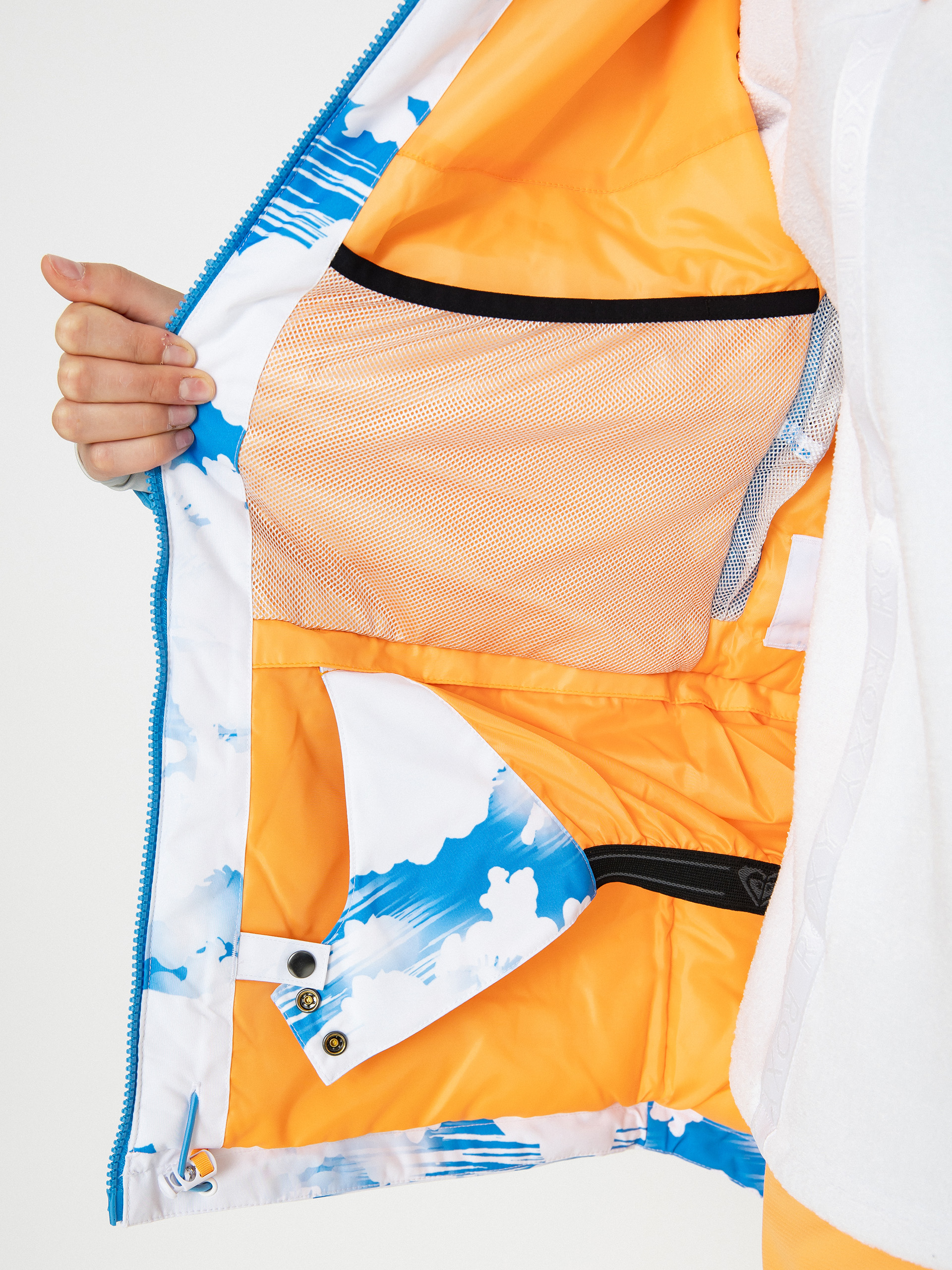 Női Roxy Chloe Kim Snowboard dzseki (azure blue clouds)